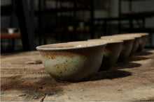Load image into Gallery viewer, Antique Coarse Pottery Porcelain Tea Cup, 40cc, &quot;Lotus&quot;