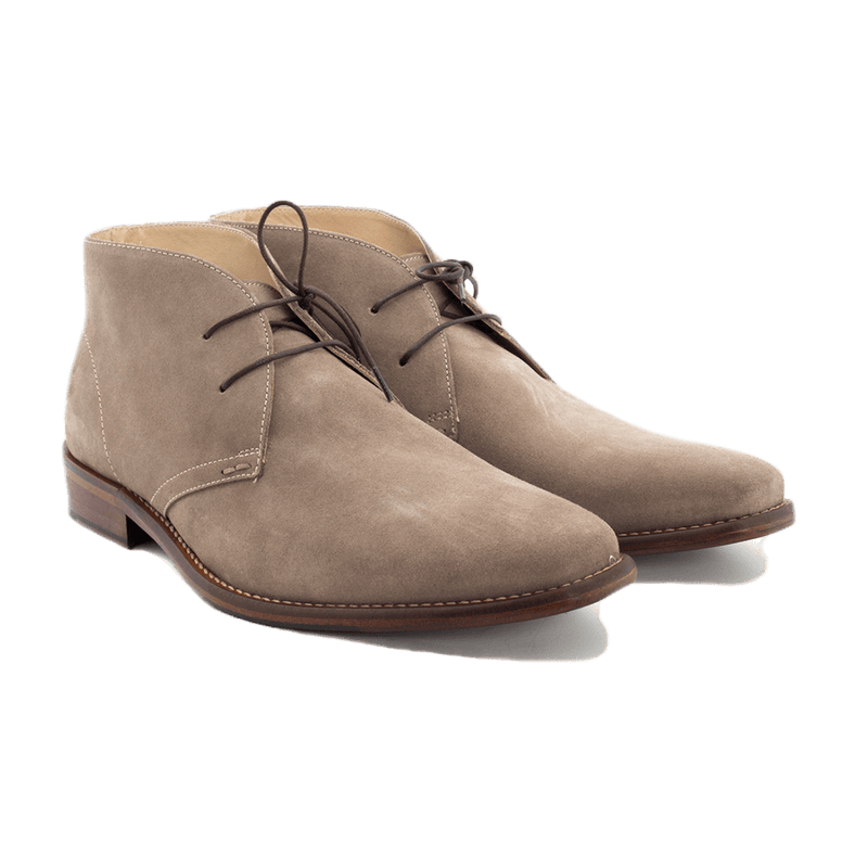grey suede desert boots