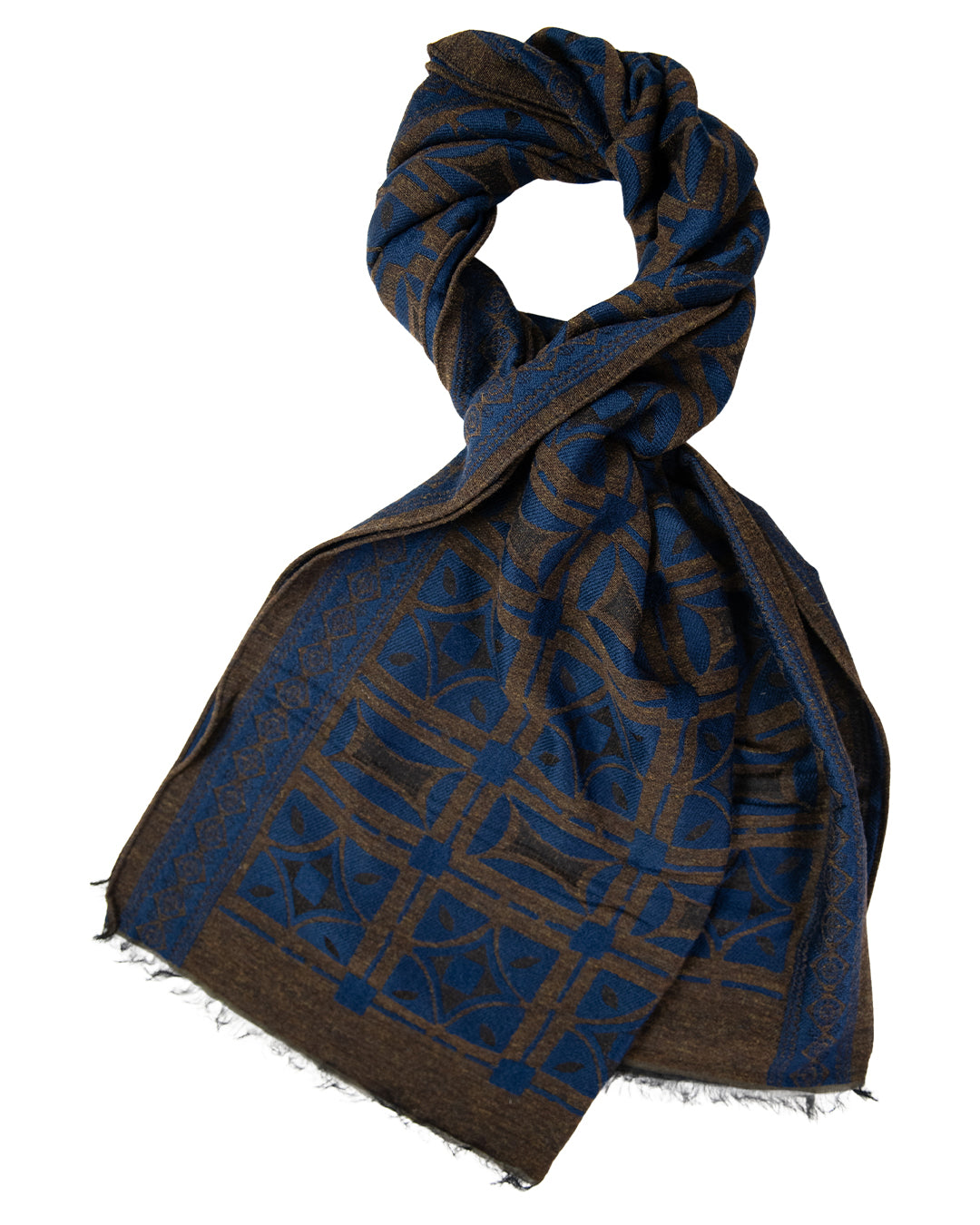 Italian Designer Paisley Scarf in Finest Silk