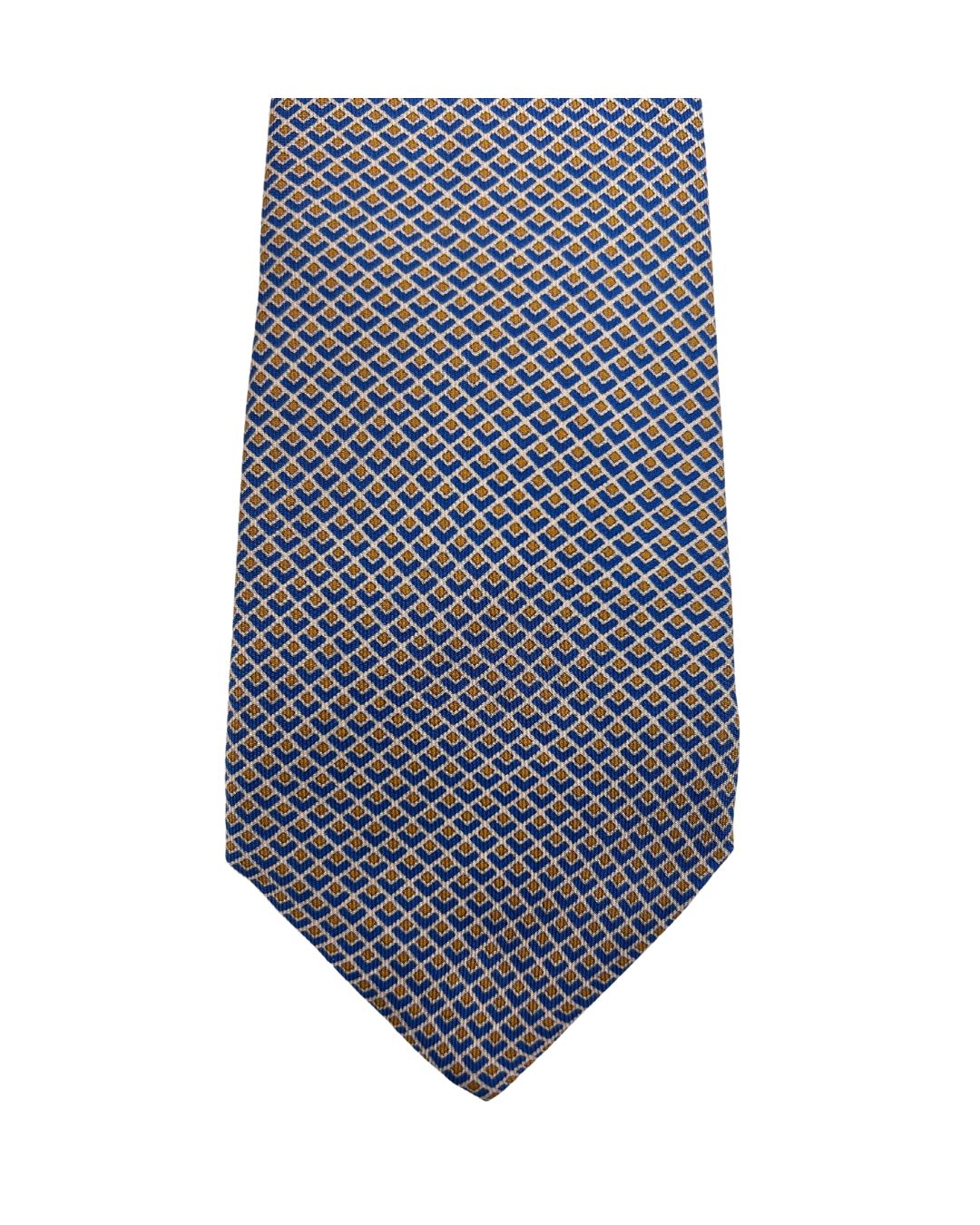 Gold Arrow Head Italian Silk Tie | Gagliardi