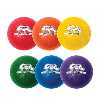 Champion Sports Conjunto de bolas de parquinho: Seis bolas infláveis macias  com rinoceronte grandes para crianças ao ar livre e jogos de quintal, aula