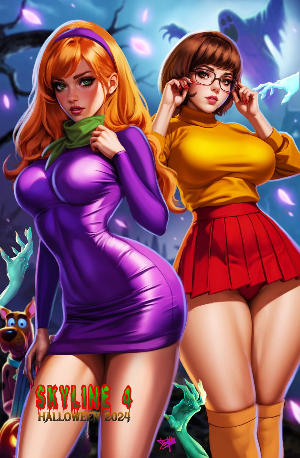 SKYLINE #4 HALLOWEEN SCOOBY BY DHAXINA DEE