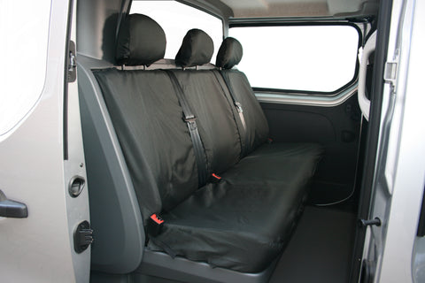 TV05BLK Vauxhall Vivaro Rear Seat Cover Town and Country