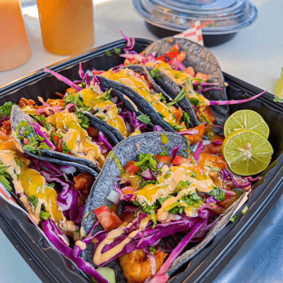 Seafood Taco Platter from Mariscos Arenita