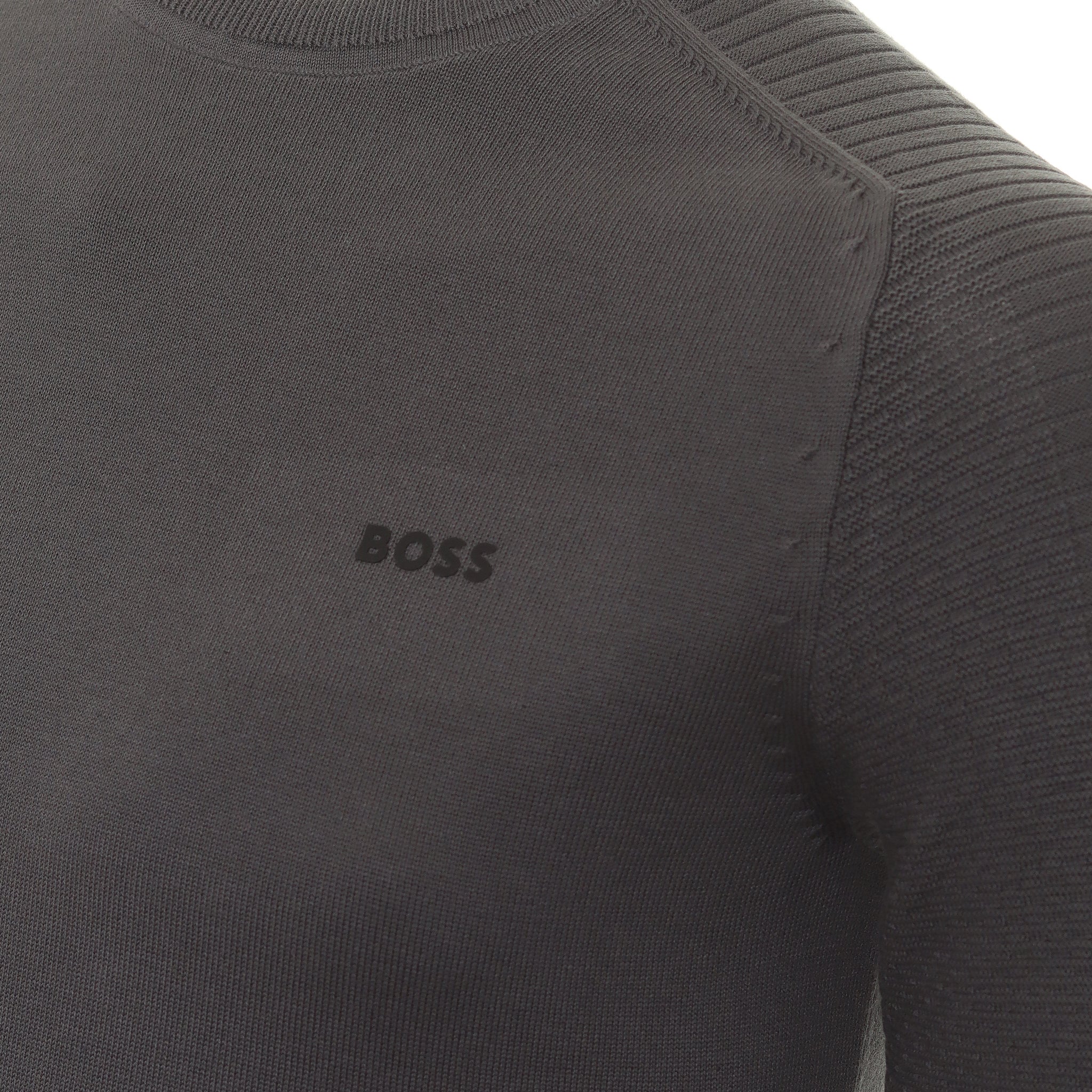 BOSS Rolet Crew Neck Sweater 50482411 Dark Grey 027 | Function18