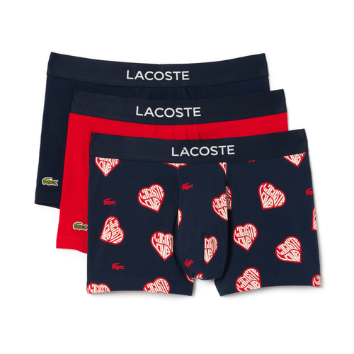 Lacoste 3-Pack Casual Cotton Stretch Men's Boxer Trunks XL Grey Underwear -  NEW