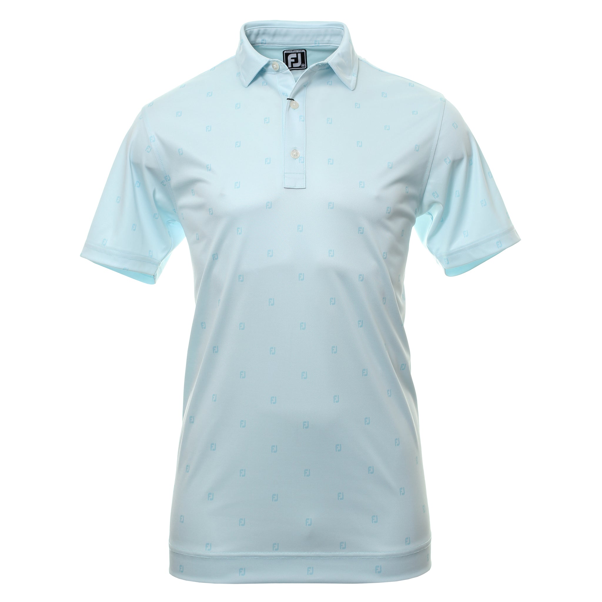 FootJoy FJ Tonal Print Golf Shirt 84471 Ice Blue | Function18