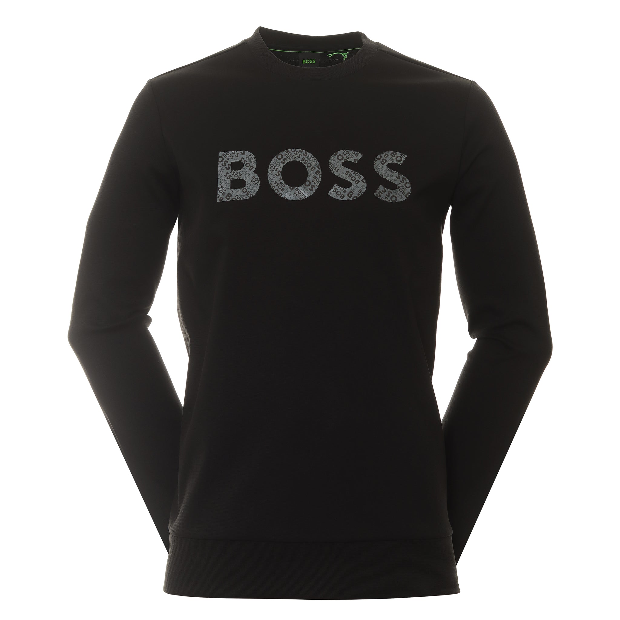 BOSS Salbo Mirror Crew Neck Sweater 50486838 Black 001 | Function18