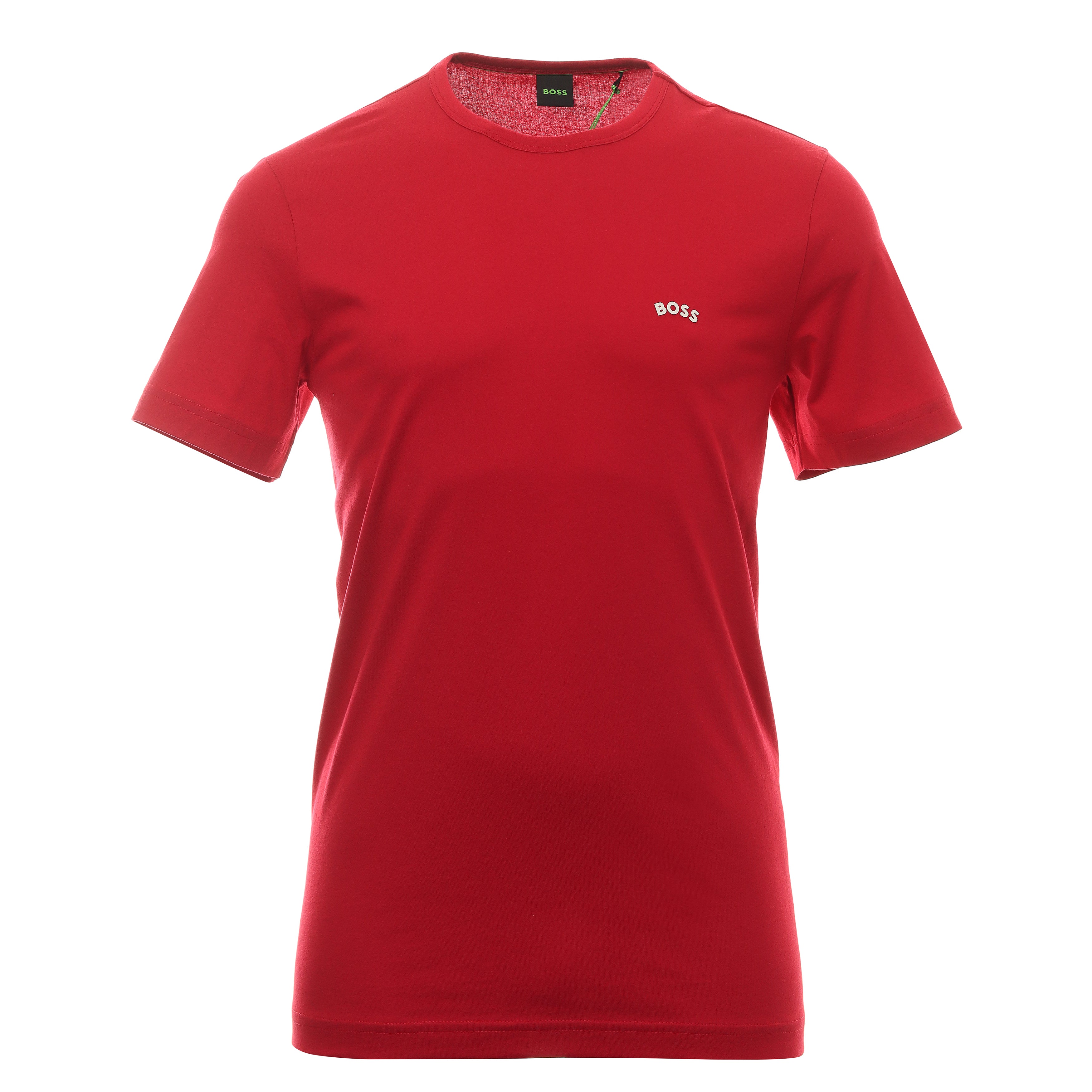 BOSS Tee Curved Shirt 50469062 Medium Red 616 | Function18