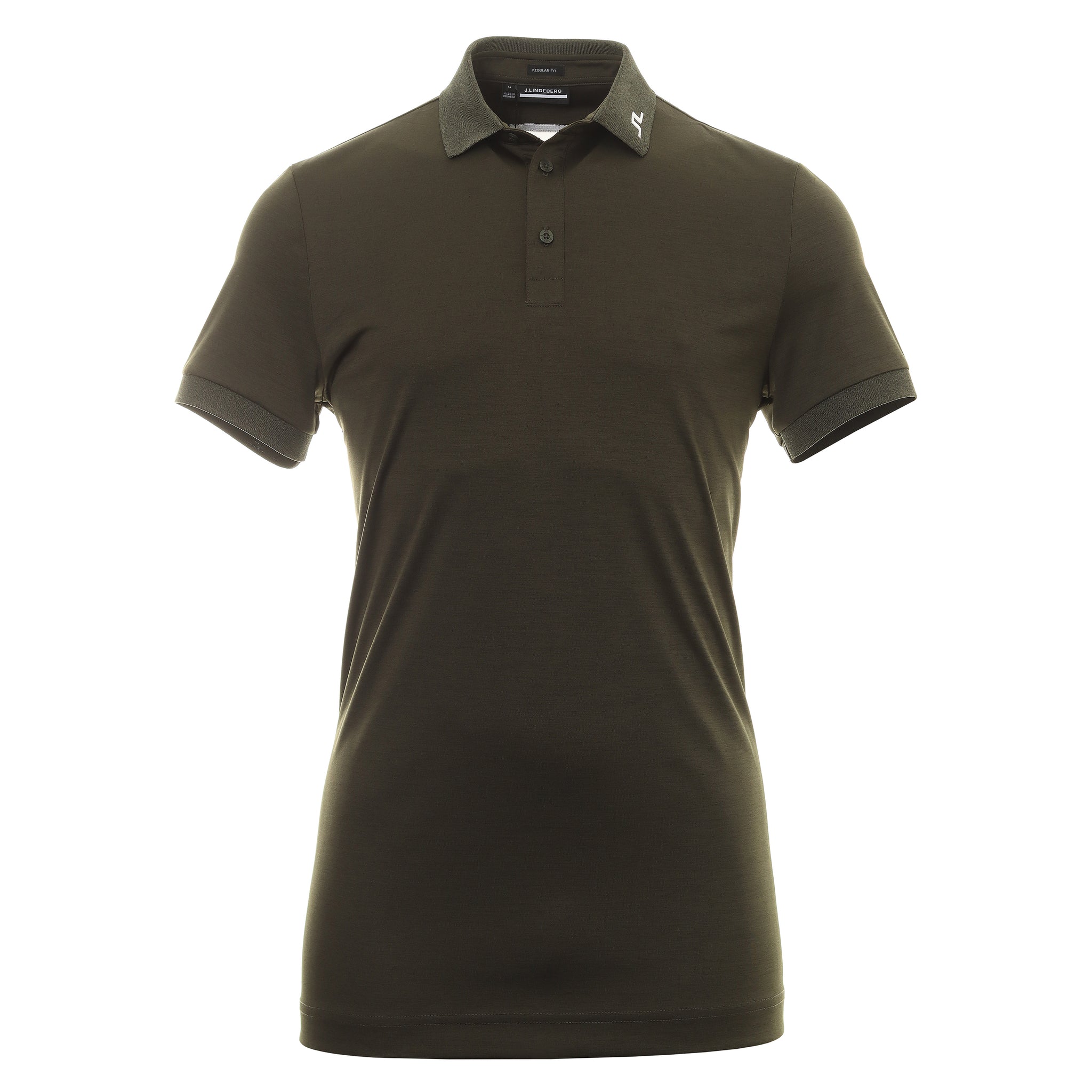 J.Lindeberg Golf KV Polo Shirt GMJT06620 Forest Melange M486 | Function18