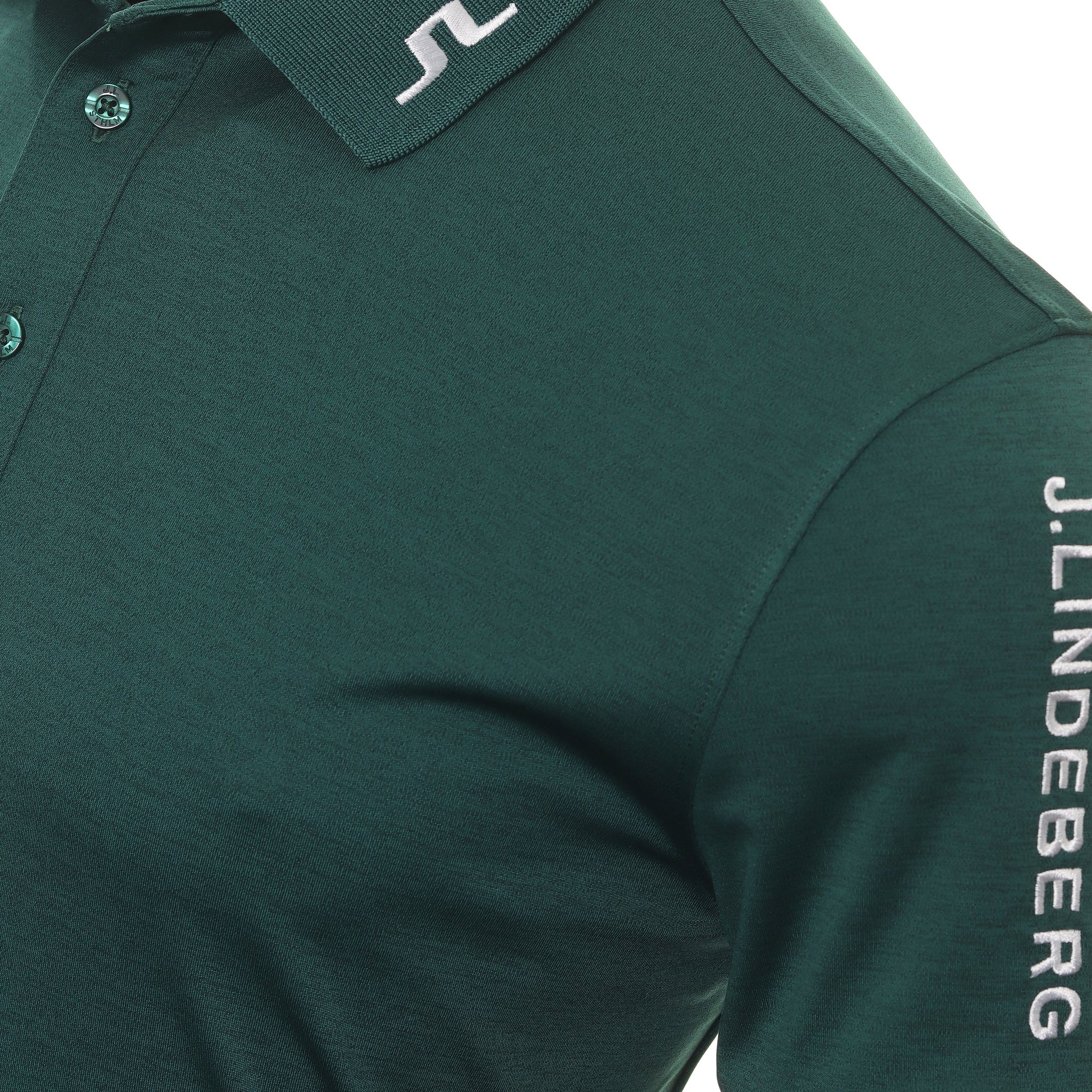 J.Lindeberg Golf Tour Tech Polo Shirt GMJT07642 Rain Forest Melange ...