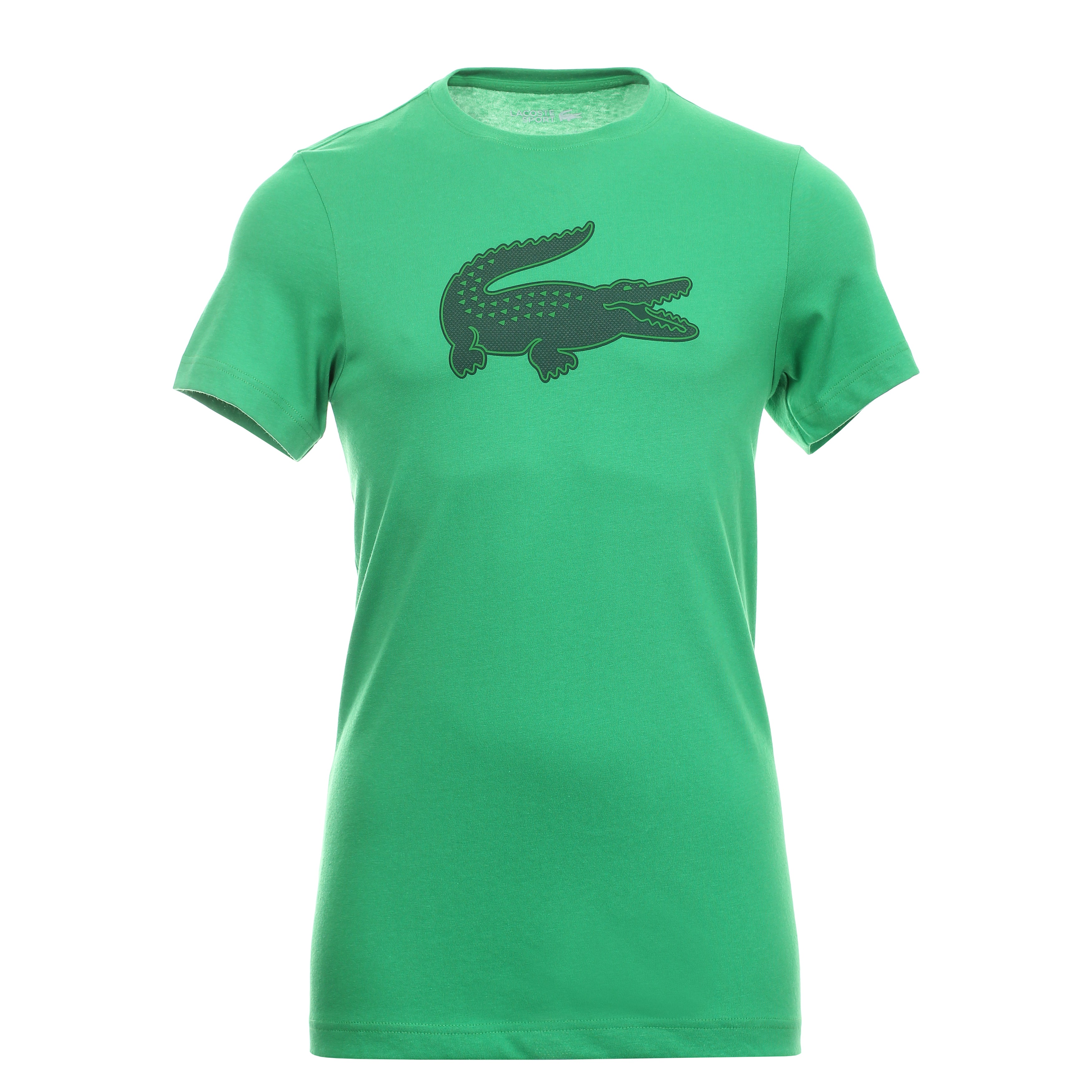 Lacoste Large Croc Print Tee Shirt TH2042 Green 42T | Function18