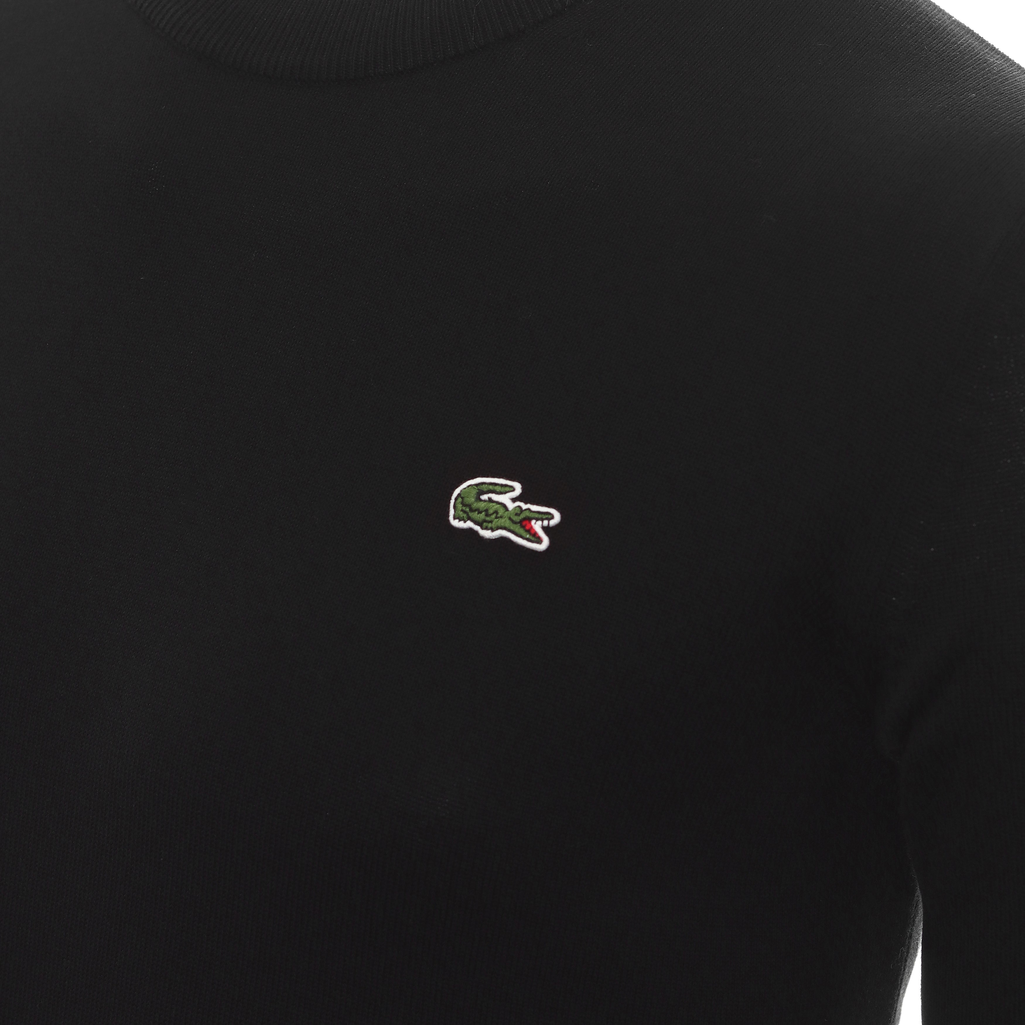 Lacoste Organic Cotton Crew Sweater AH1985 Black 031 | Function18