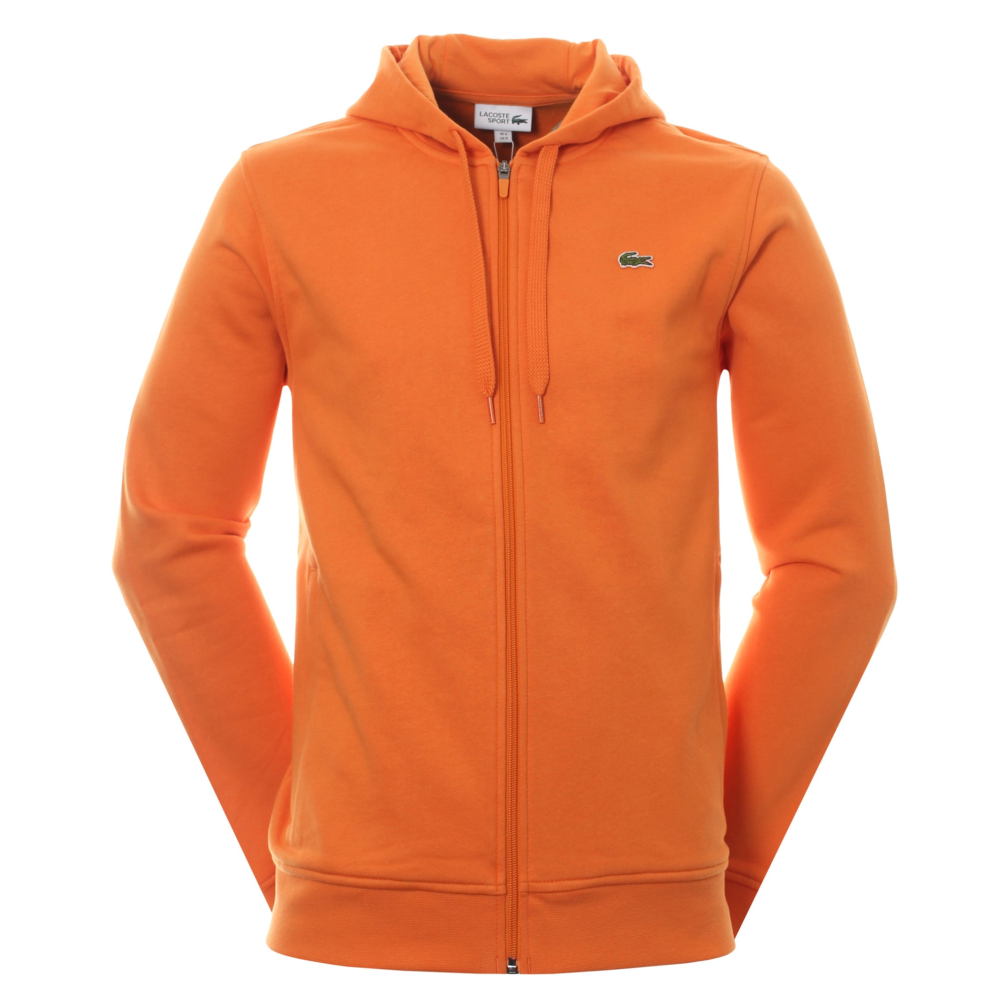 orange lacoste hoodie