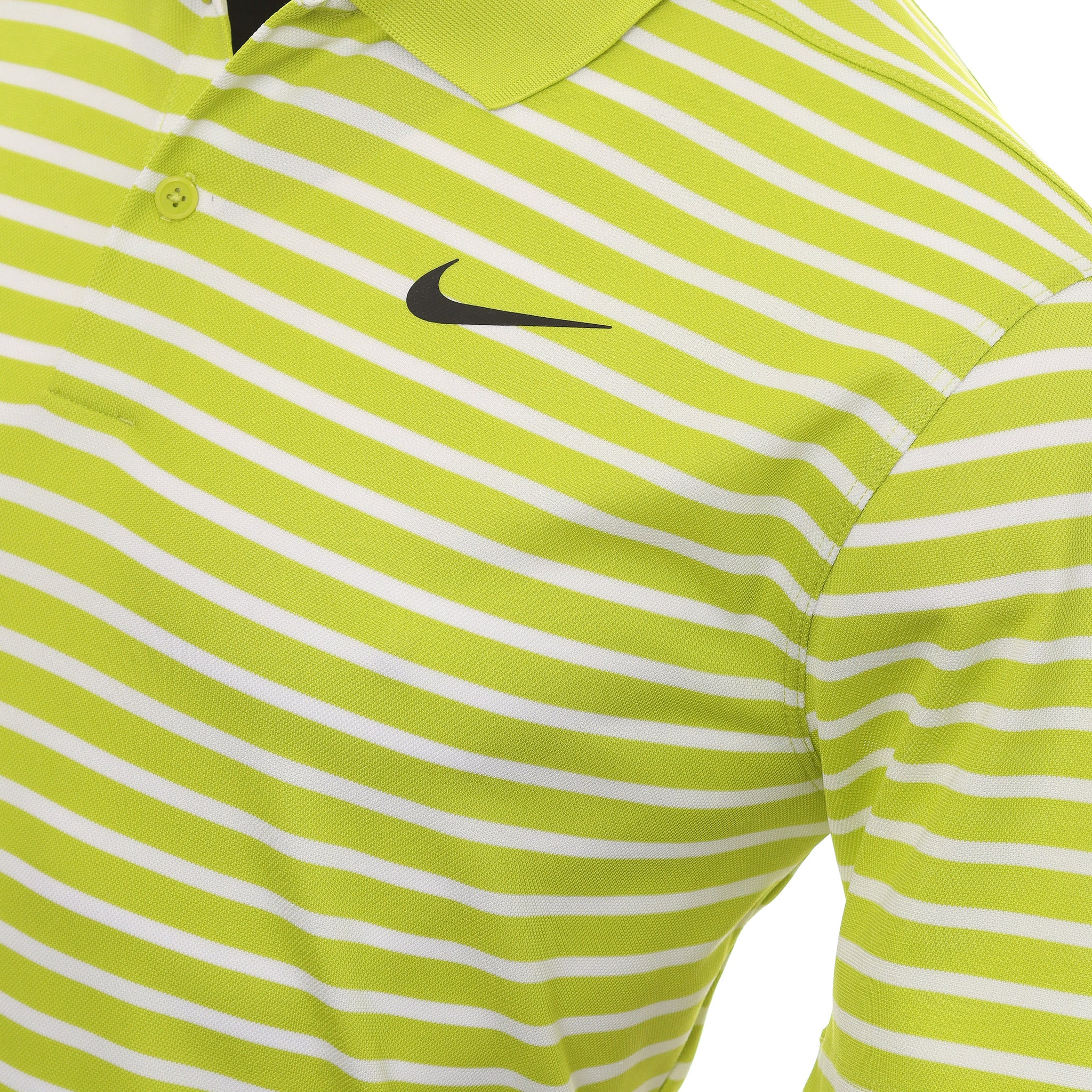 Nike Golf Dri-Fit Victory Stripe Shirt DH0829 Bright Cactus Black 309 ...