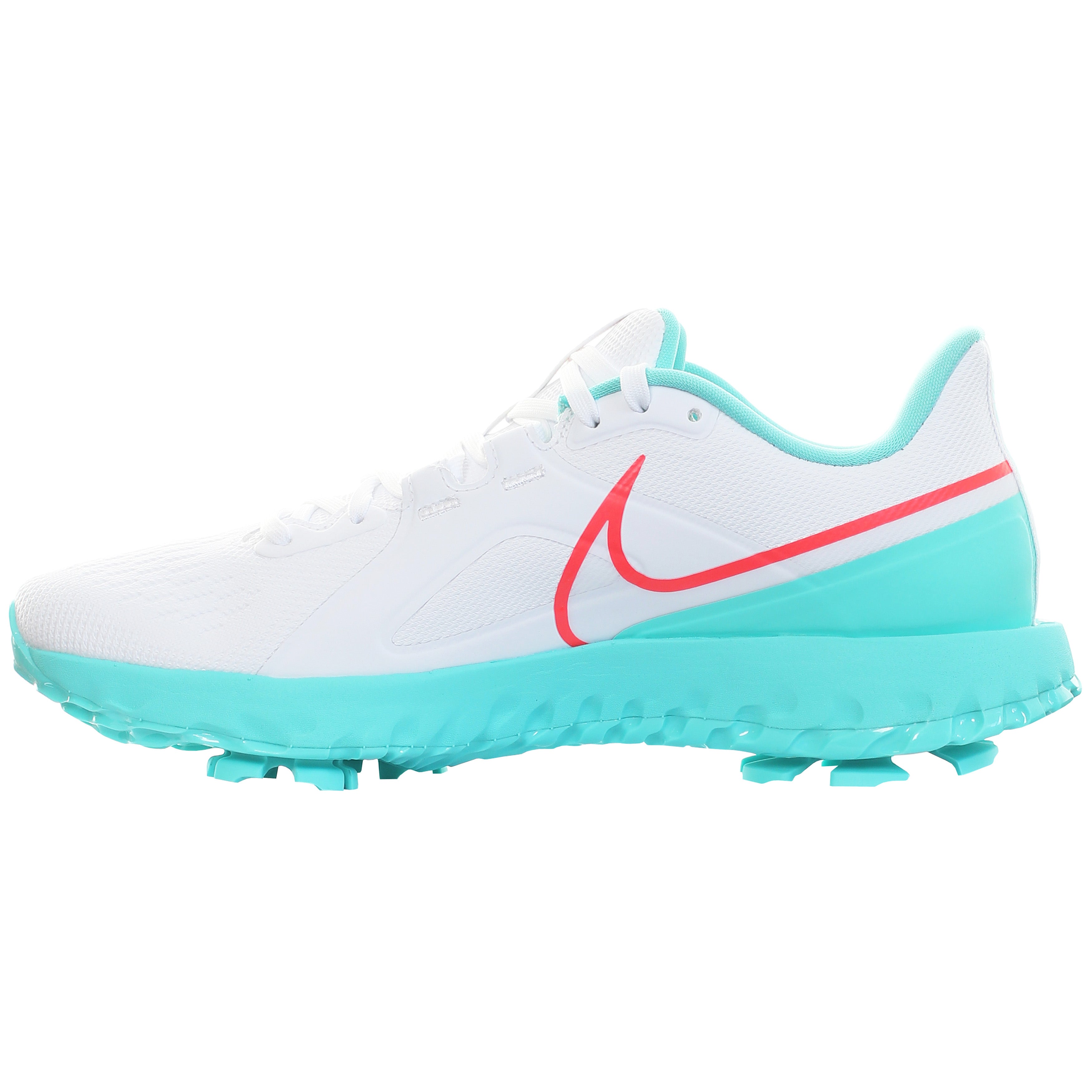 Nike Golf React Infinity Pro Shoes CT6620 White Aurora Green Hot Punch ...