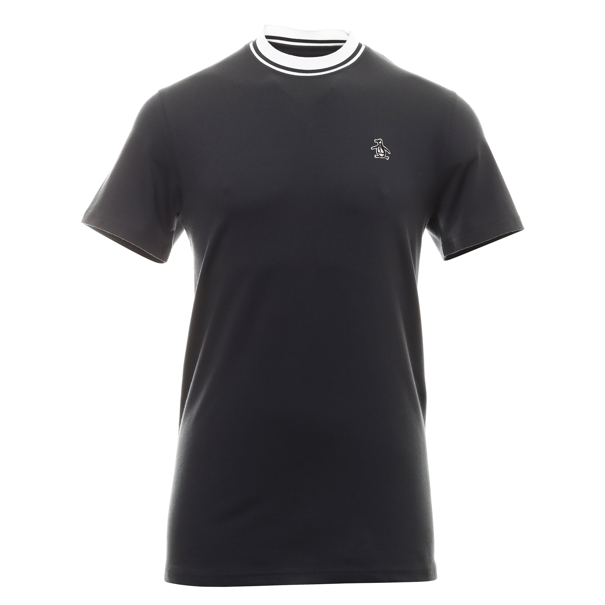 Original Penguin Golf Pima Cotton Blocked Tee OGKSC0B3 Caviar 001 ...