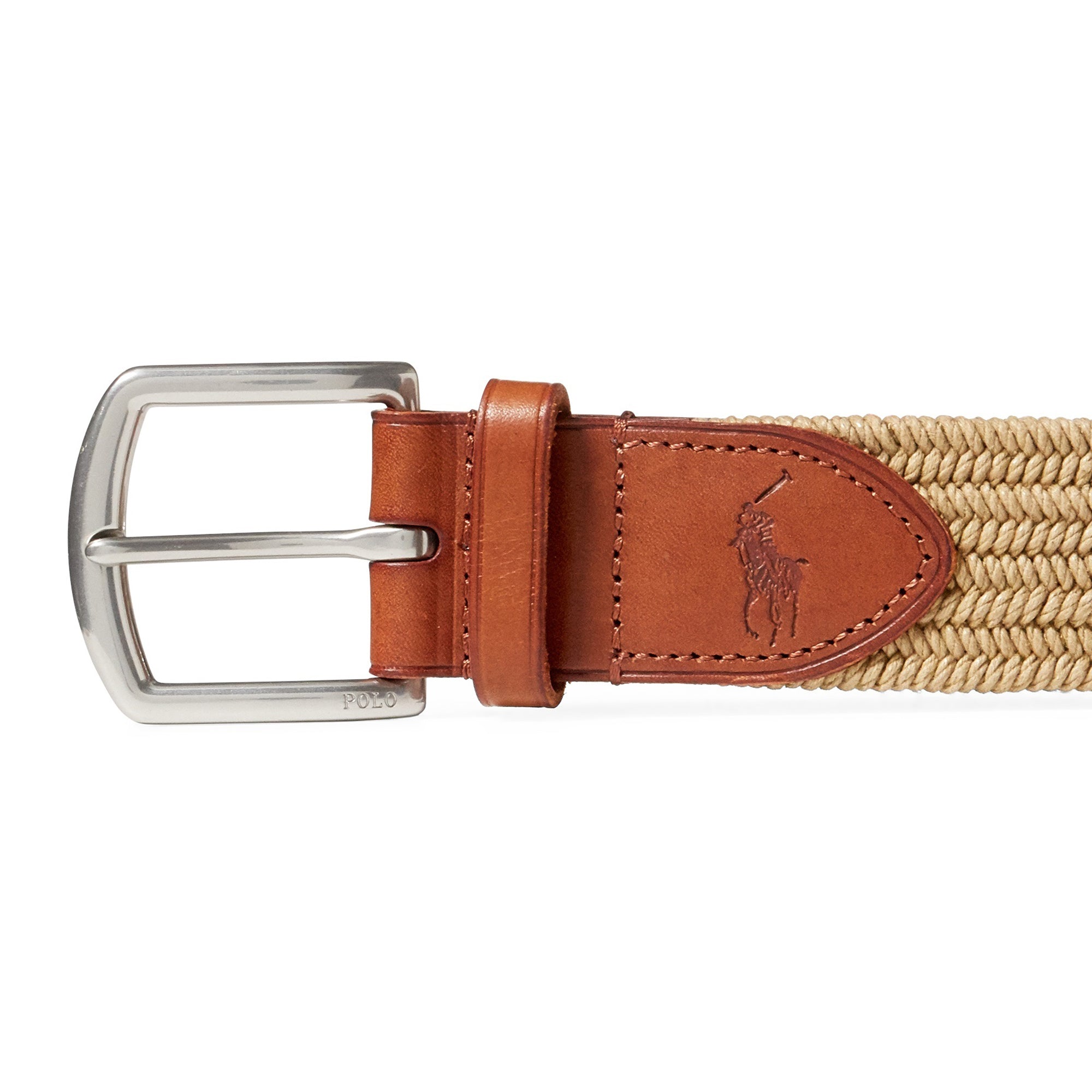 Polo Golf Ralph Lauren Braided Stretch Belt 405666041 Timber Brown 004 |  Function18