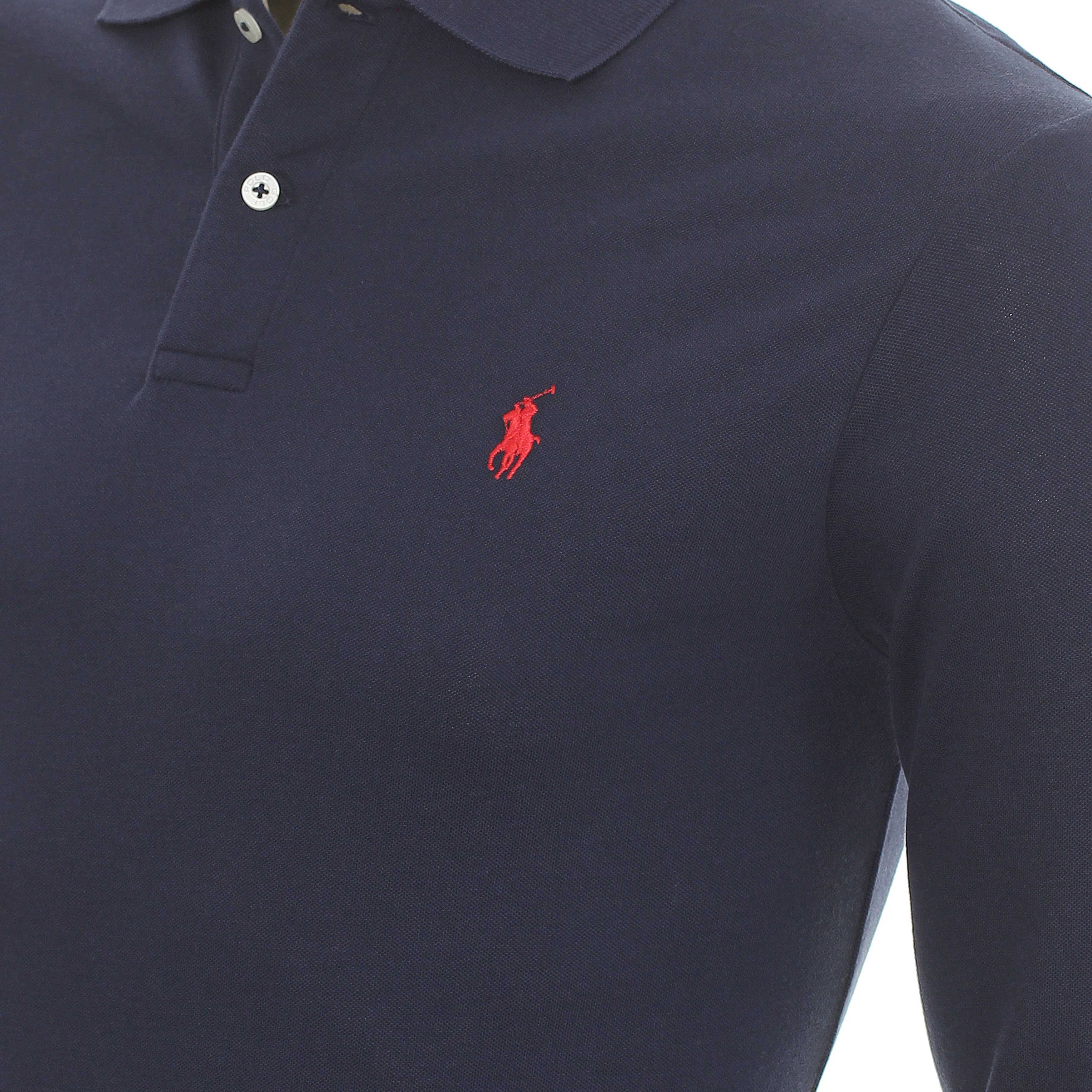 Polo Golf Ralph Lauren Cotton Stretch LS Shirt 781852701 French Navy 002 |  Function18 | Restrictedgs