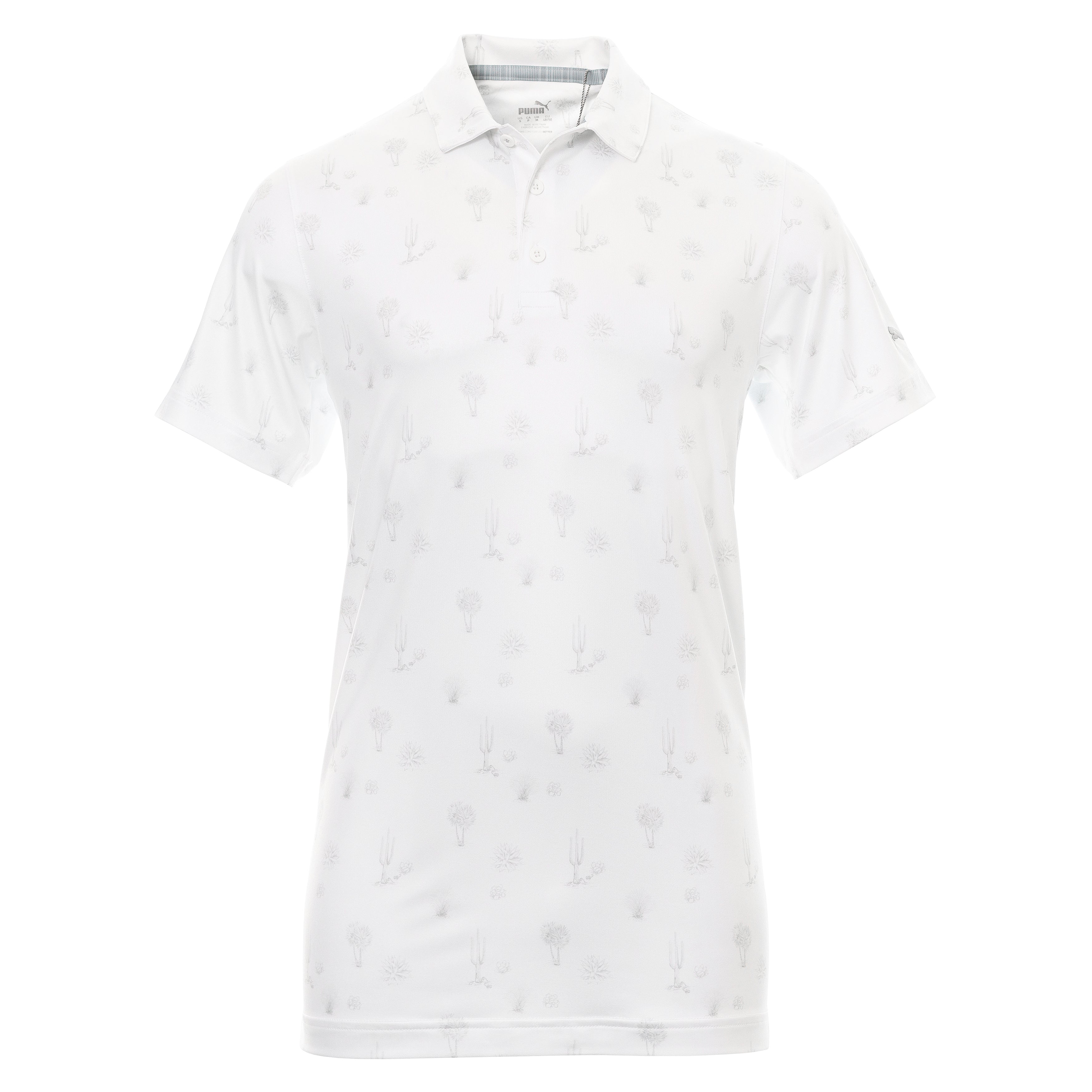 Puma Golf Conservation Polo Shirt 533876 Bright White High Rise 01 ...