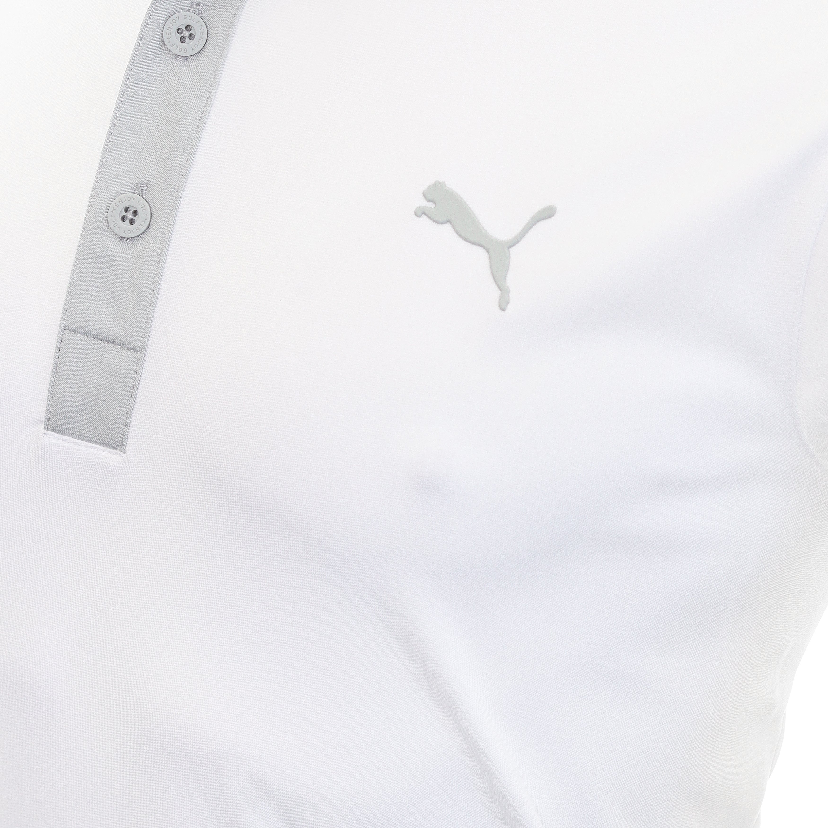 Puma Golf Gamer Polo Shirt 599118 Bright White High Rise 01 | Function18