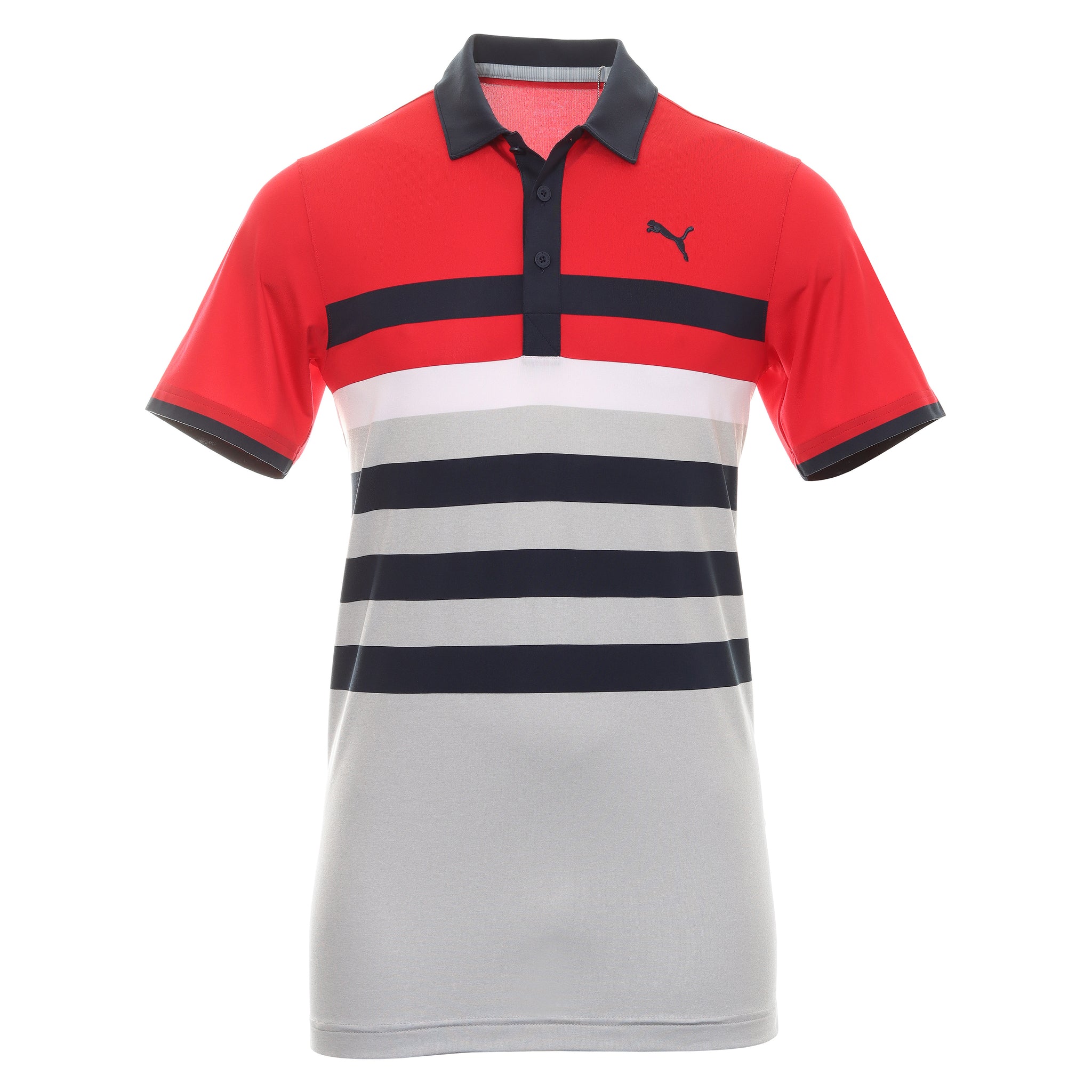 red puma golf shirt