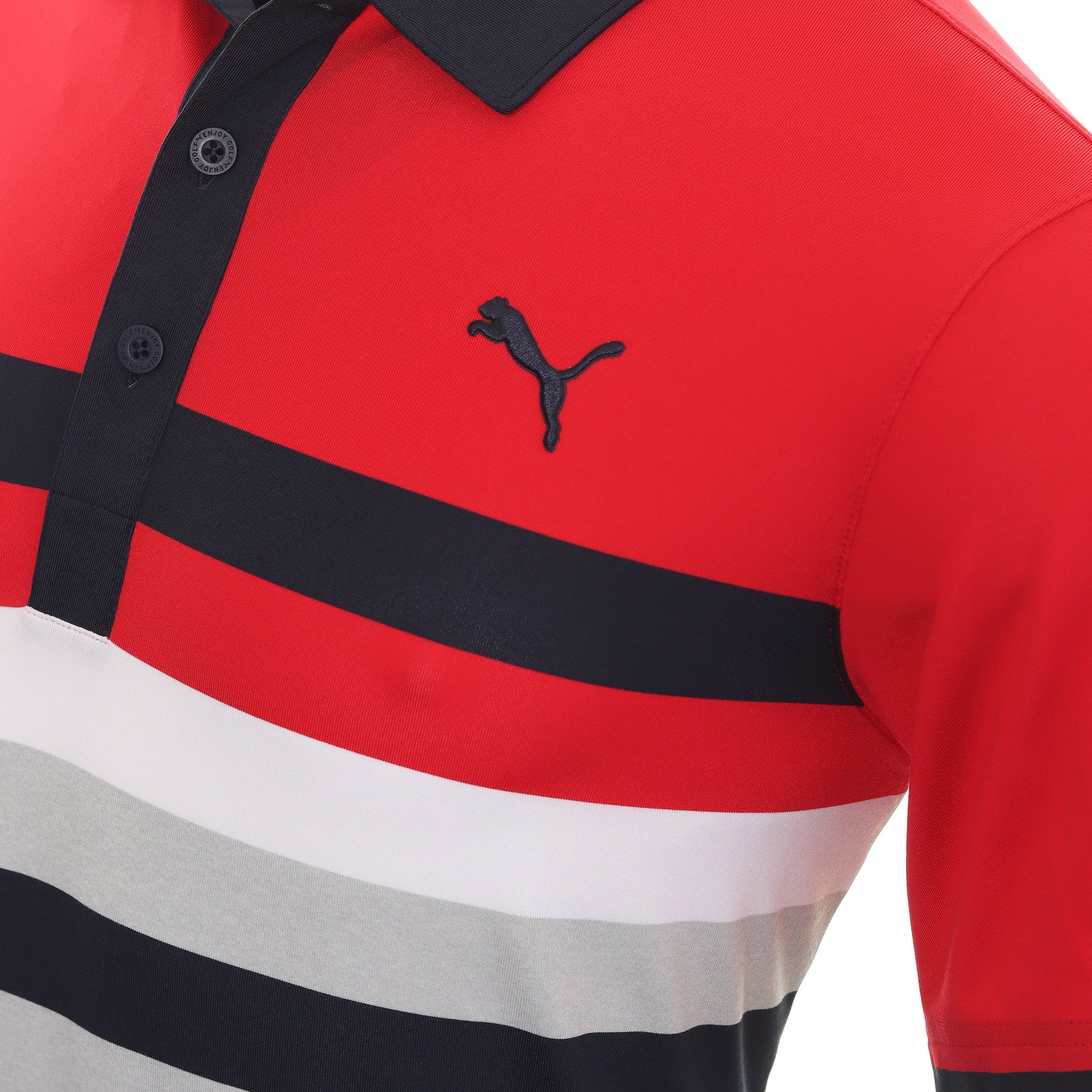 red puma golf shirt