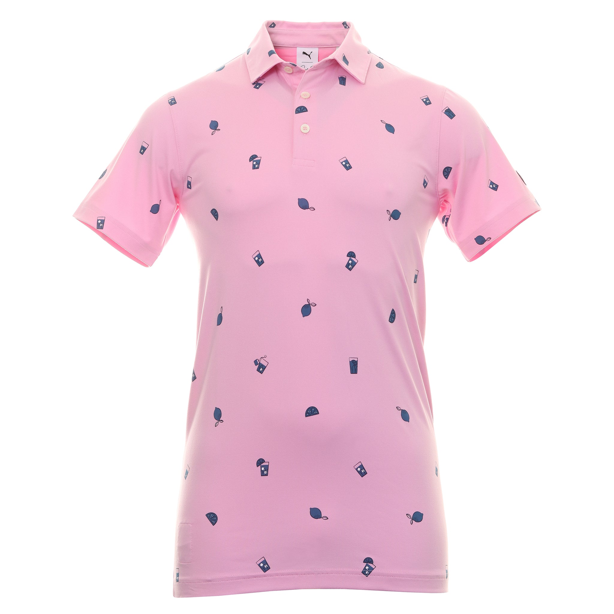 Puma Golf X Arnold Palmer Citrus Shirt 538851 Bright White Pale Pink 02 ...