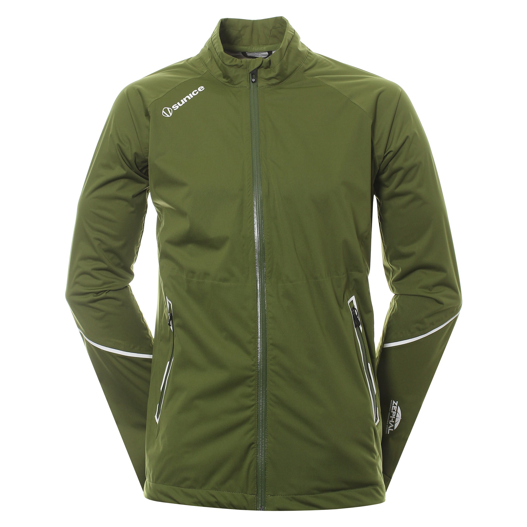 Sunice Jay Zephal Waterproof Jacket S42006 Army Green Pure White 5504 ...