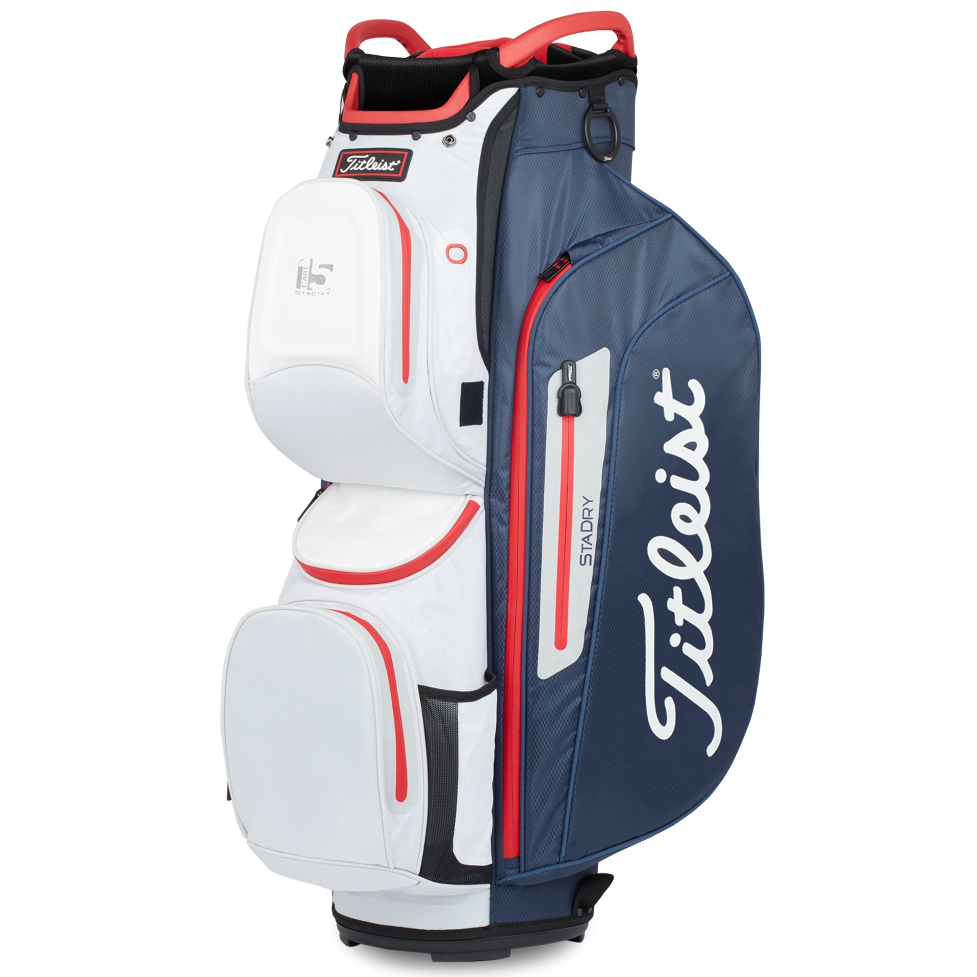 Titleist 15 StaDry Cart Bag TB22CT7-416 Navy White Red | Function18