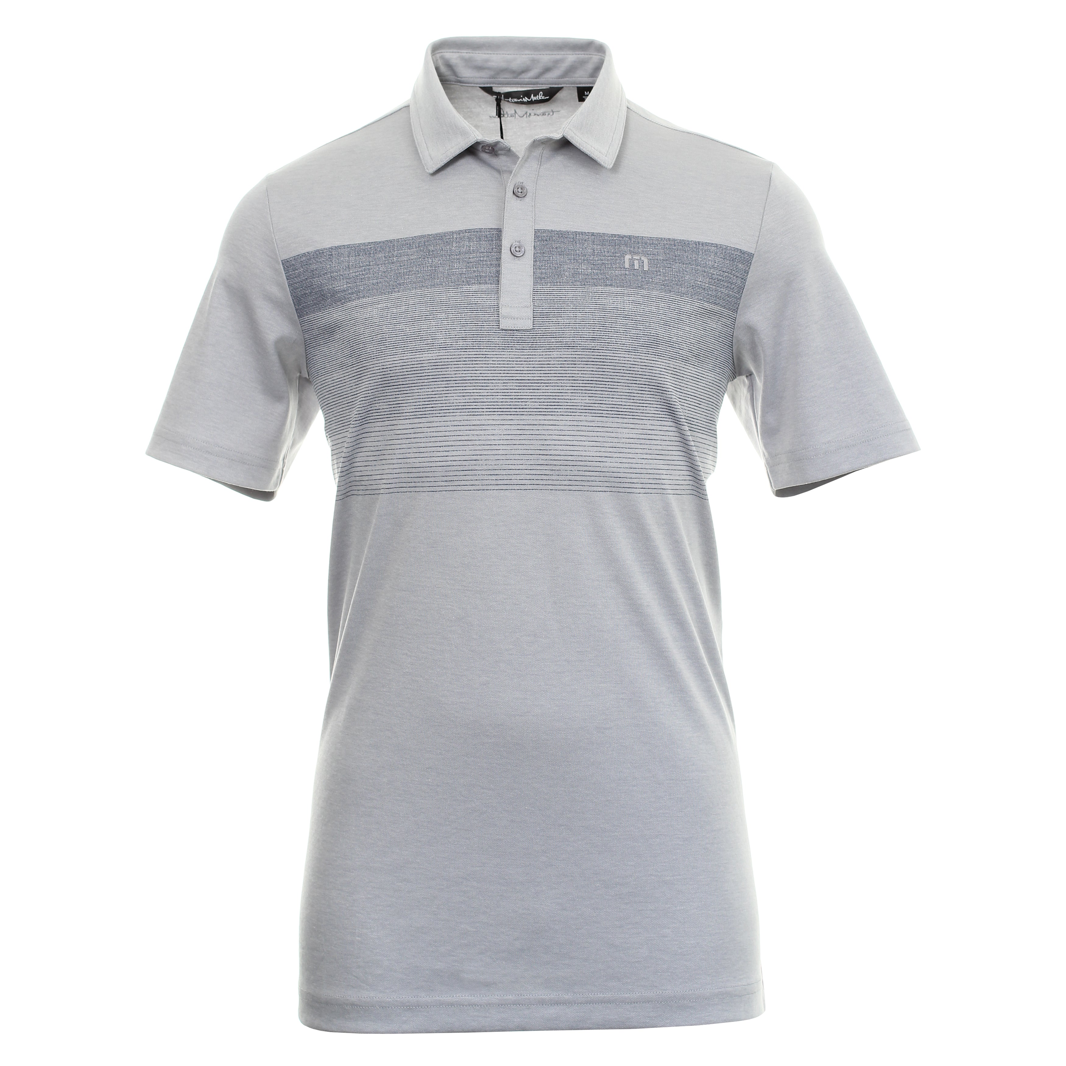 TravisMathew Clink And Drink Polo Shirt 1MU117 Heather Sleet & Function18