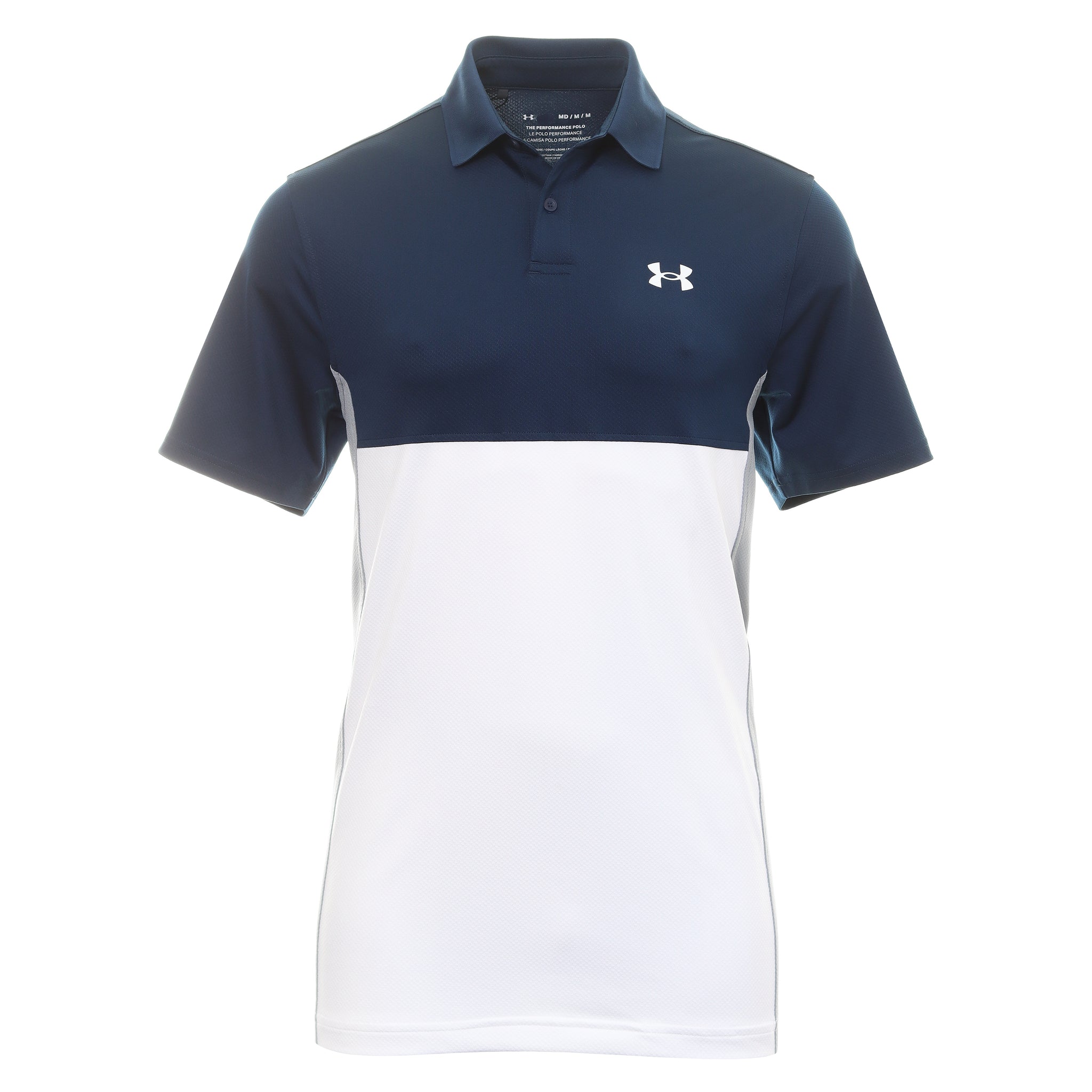 under armour white golf top