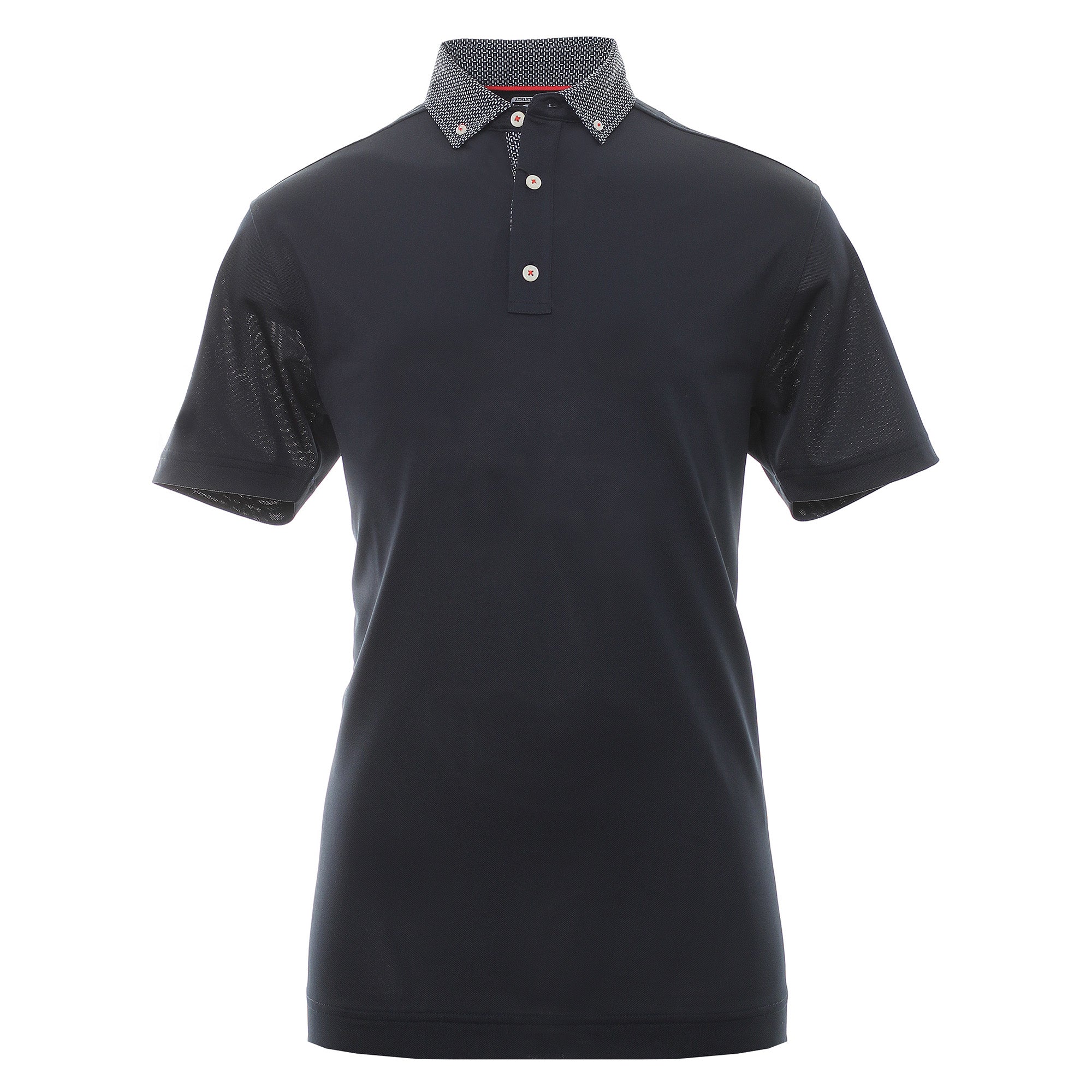 FootJoy Button Down Collar Golf Shirt 90097 Navy White | Function18