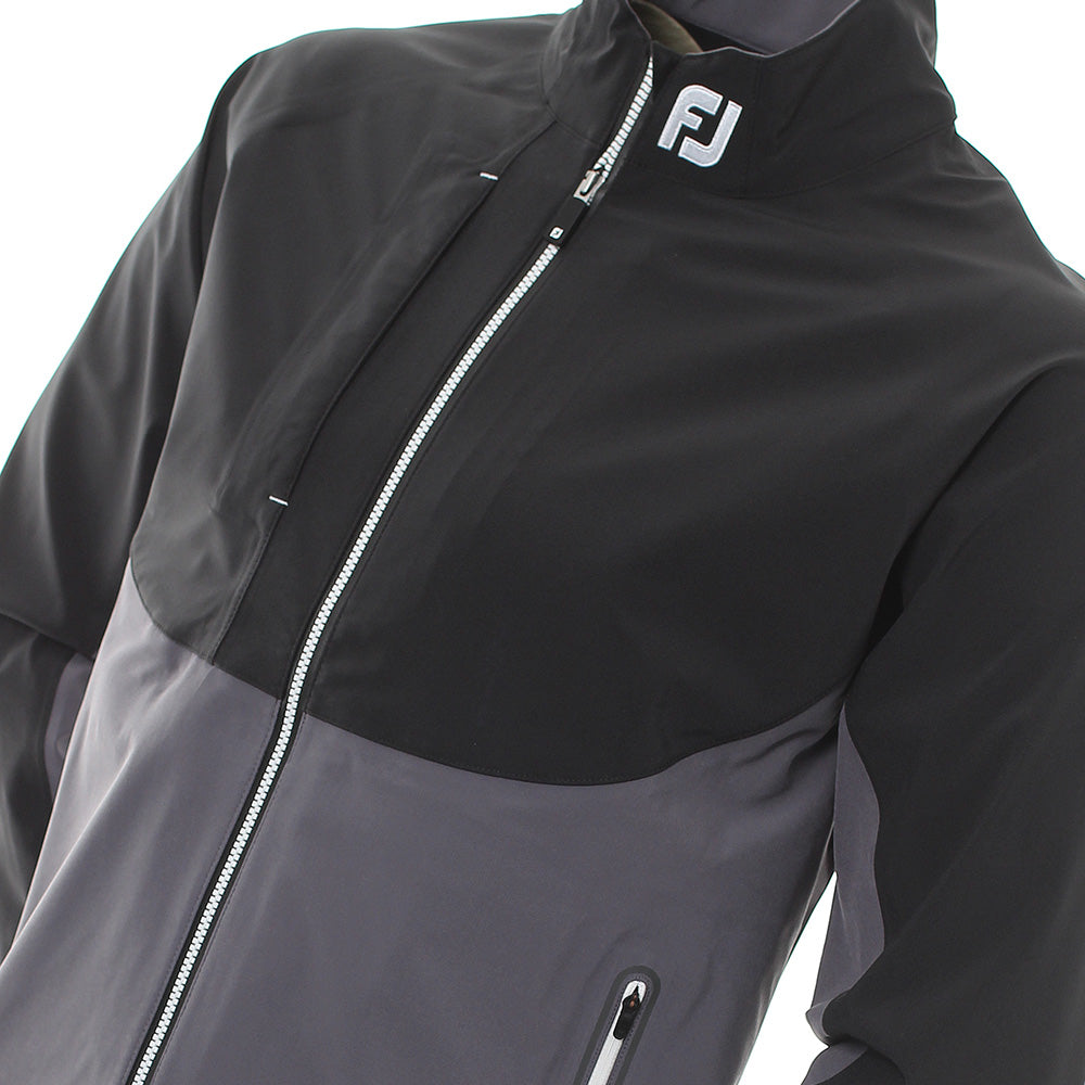 FootJoy DryJoys Tour LTS Rain Jacket 95012 Charcoal Black White ...