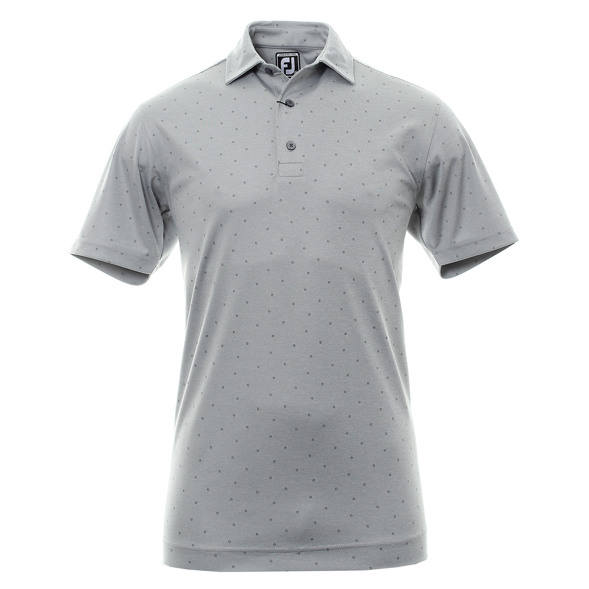 FootJoy FJ Print Golf Shirt 90067 Heather Grey Granite | Function18