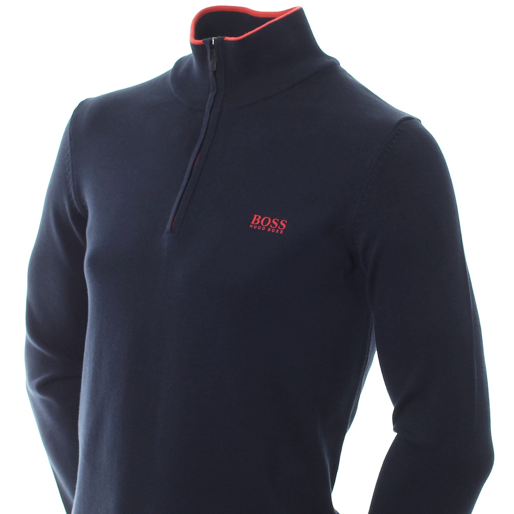 boss zimex half zip knit