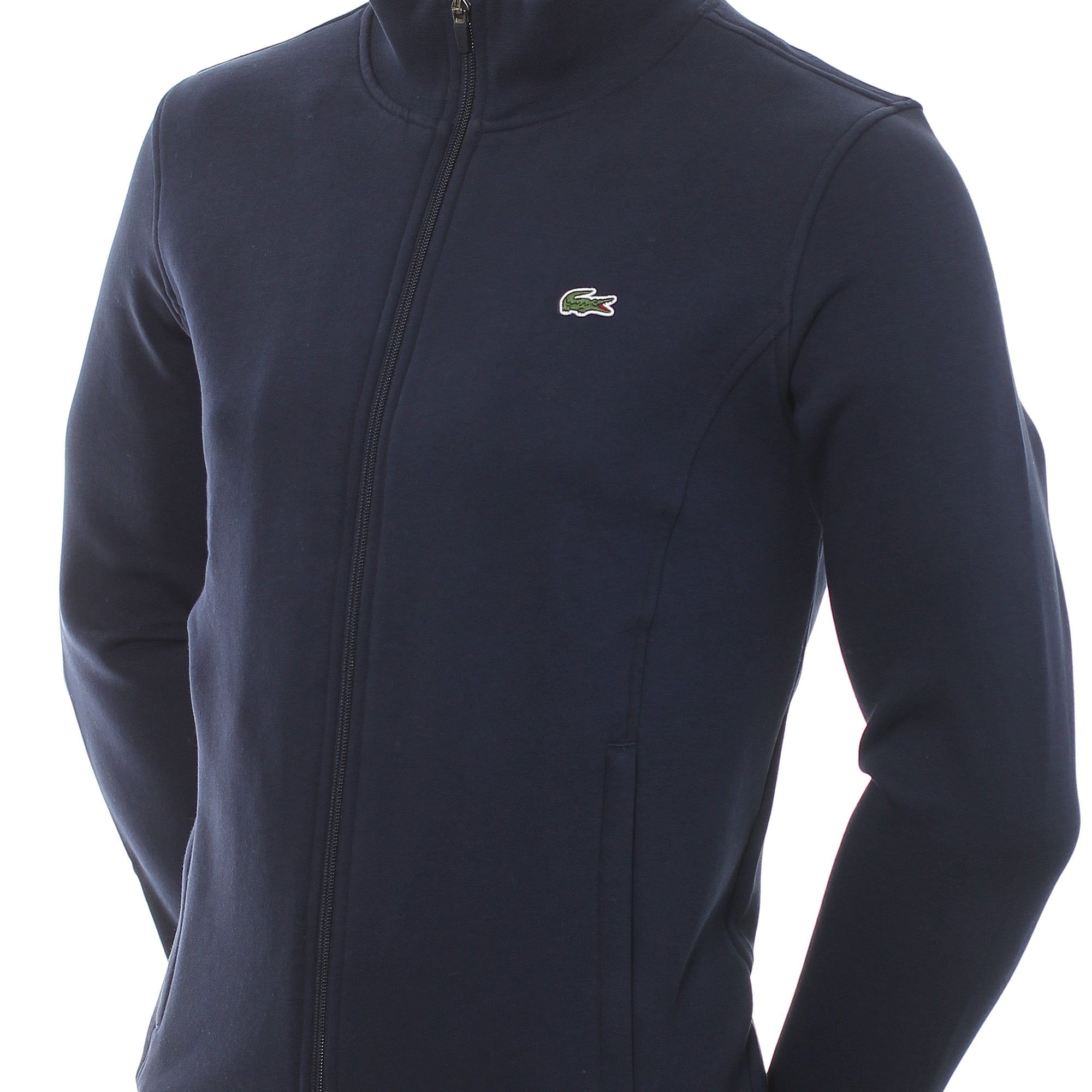 Lacoste Full Zip Fleece Sweater SH7616 Navy 166 | Function18