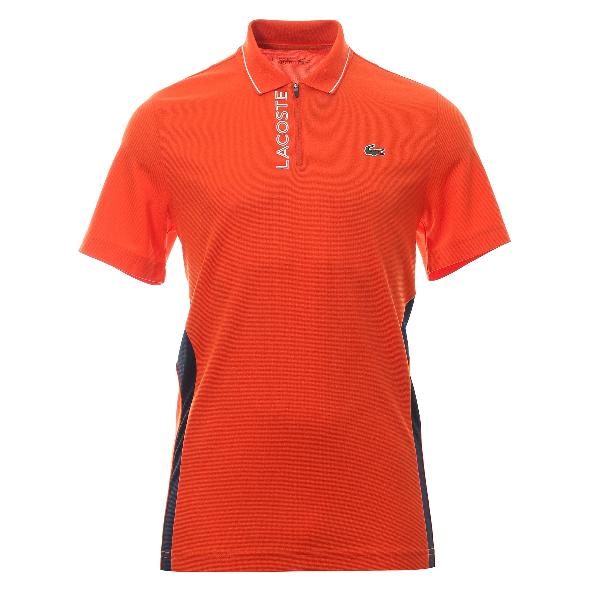 Lacoste Waffle Zip Polo Shirt DH4768 Gladiolus NZ9 | Function18