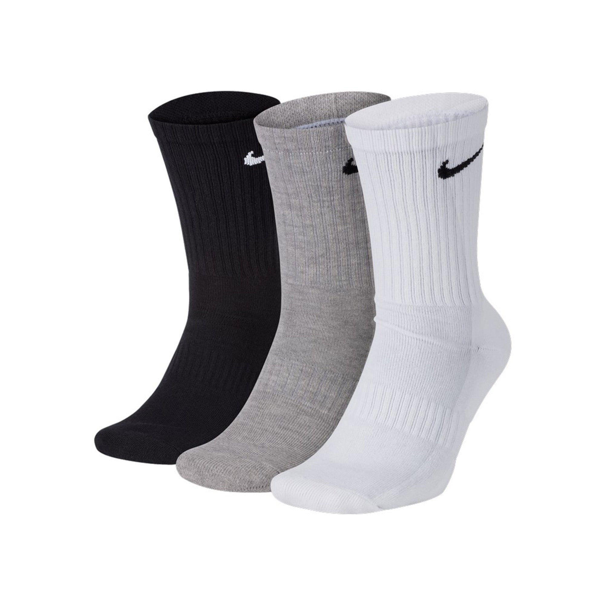 Nike Golf Everyday Cushion Crew Socks - 3 Pair SX7664 Multi 901 ...