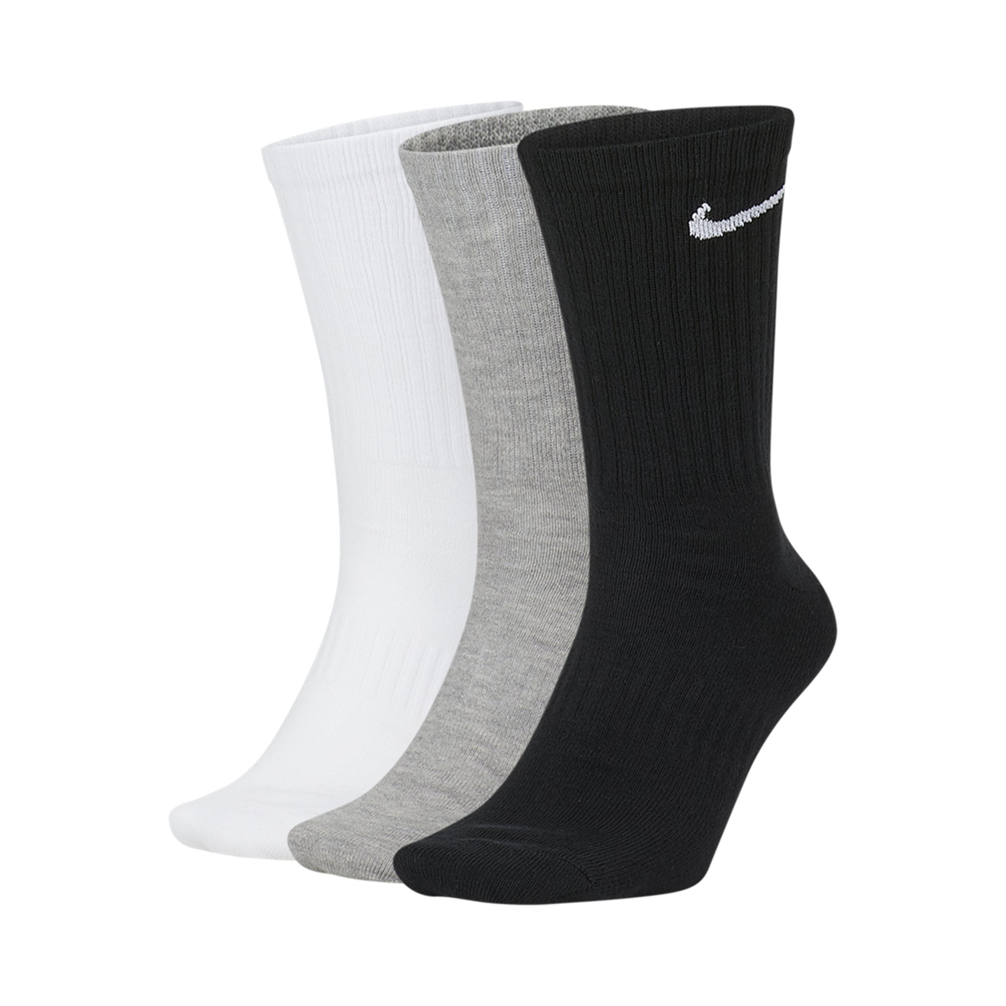 Nike Golf Everyday Lightweight Crew Socks - 3 Pair SX7676 Multi 901 ...