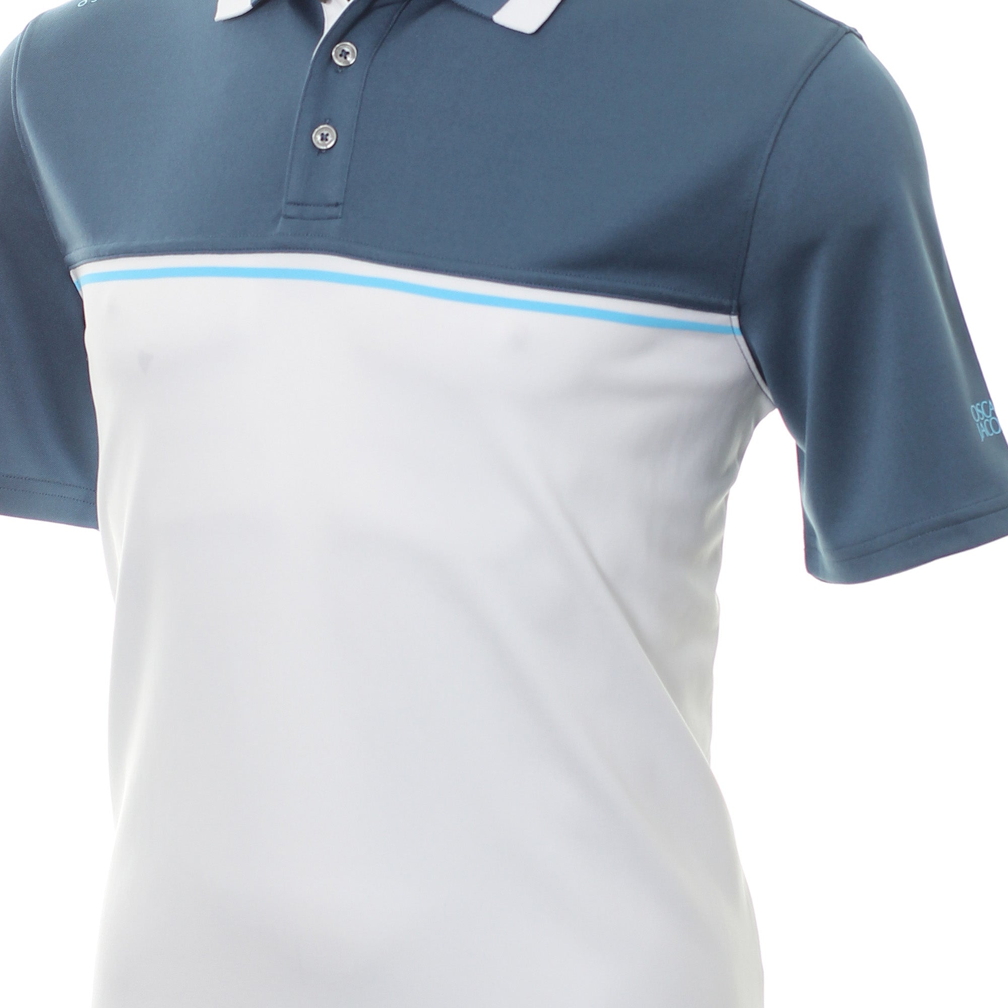 Oscar Jacobson Stanton Shirt OJTS0003 Blue Charcoal White | Function18