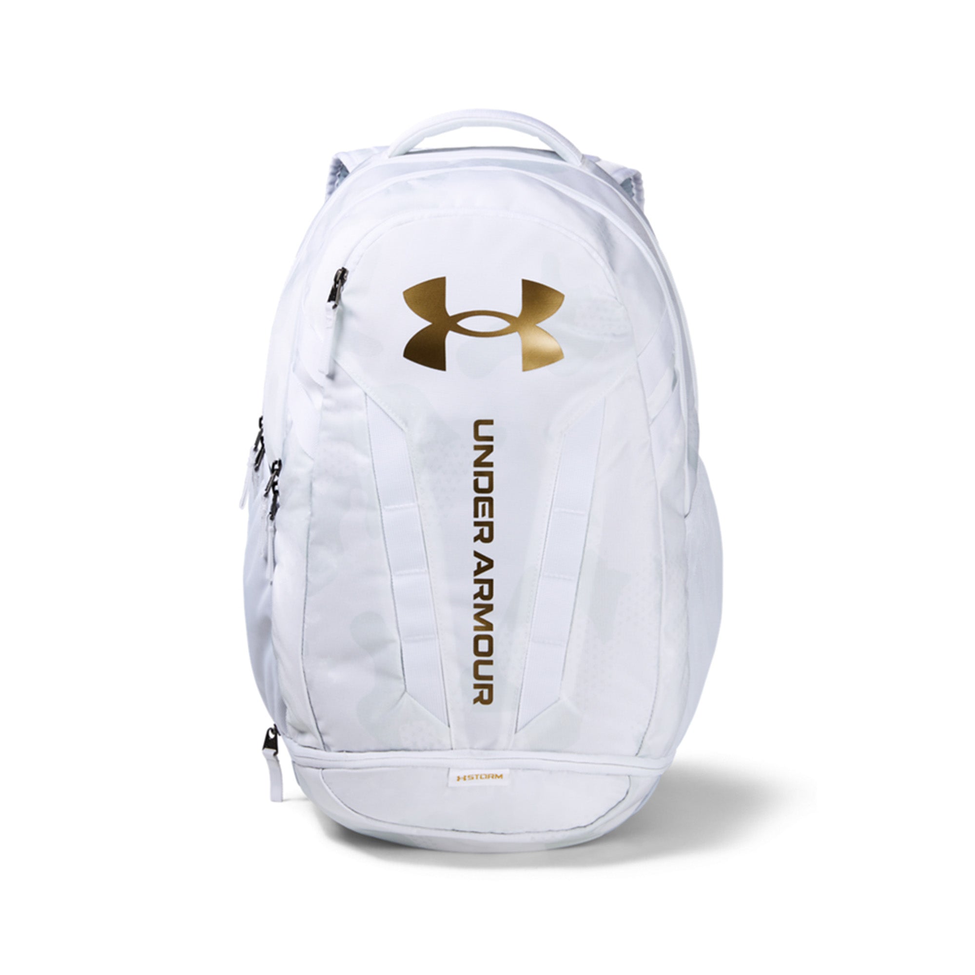 Under Armour Hustle 5.0 Backpack 1361176 White Mod Grey 101 & Function18