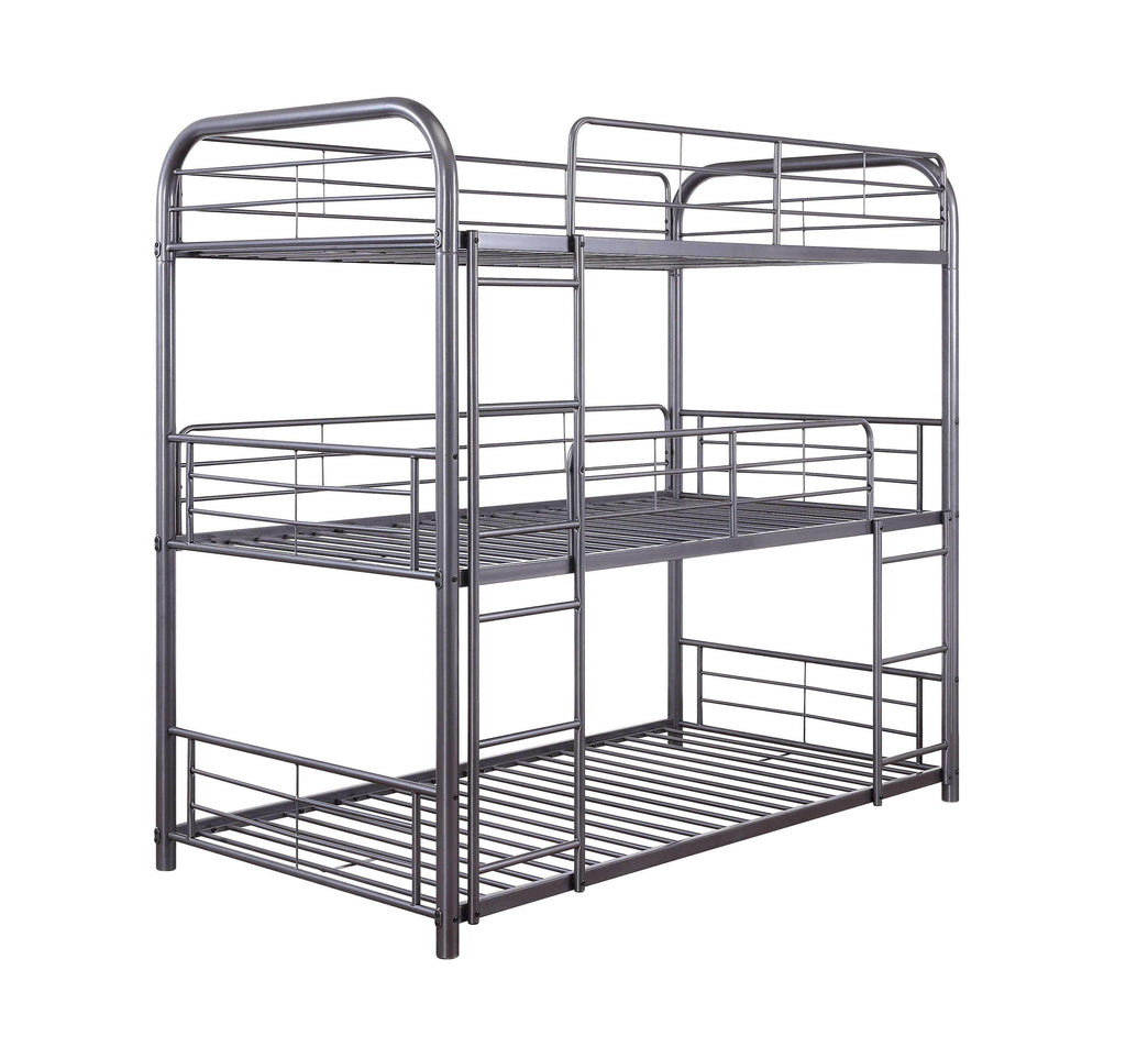 metal triple bunk bed