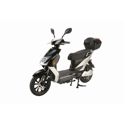 X-Treme Cabo Moped Cruiser Electric Scooter with Seat 48V 500W Ebike w/ Pedals