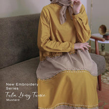 Load image into Gallery viewer, Embroidery Series Tula Long Tunic Mustard