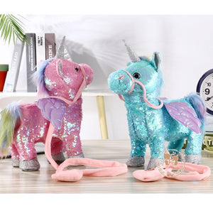 sequin unicorn plush