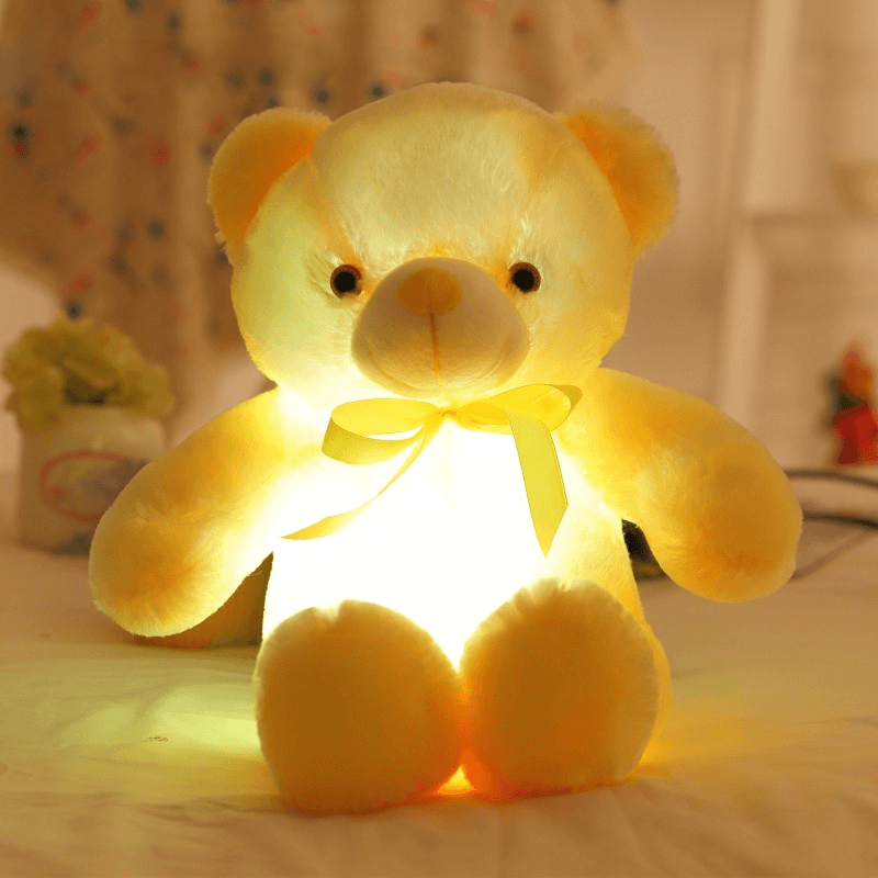 teddy with light