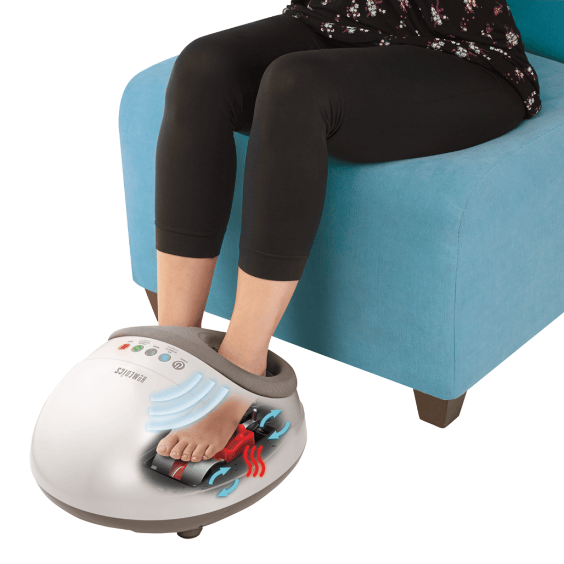 Homedics Shiatsu And Air Compression Foot Massager With Heat Nvio 8344