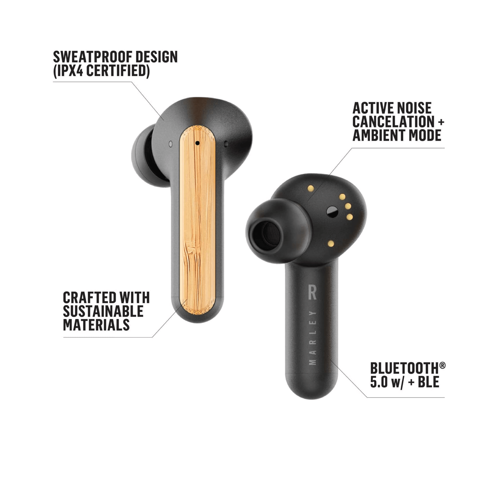 House of Marley Redemption ANC True Wireless Earbuds | Nvio