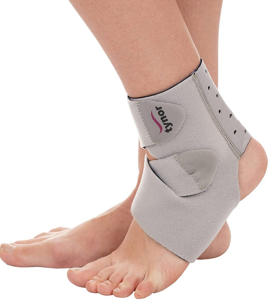 Tynor Dual Grip Ankle Binder SPL: Anatomic Shape, Four-Way Stretch Fabric,  and Controlled Compression for Ankle Support and Compression - Size-S :  : Health & Personal Care